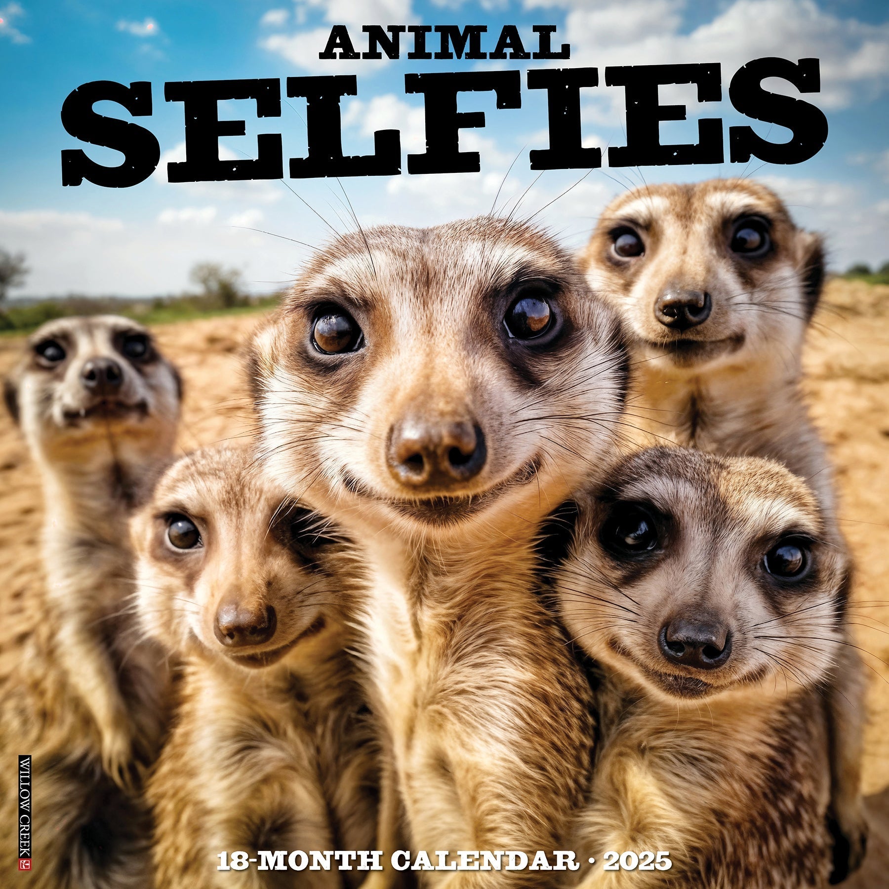 2025 Animal Selfies - Square Wall Calendar (US Only)