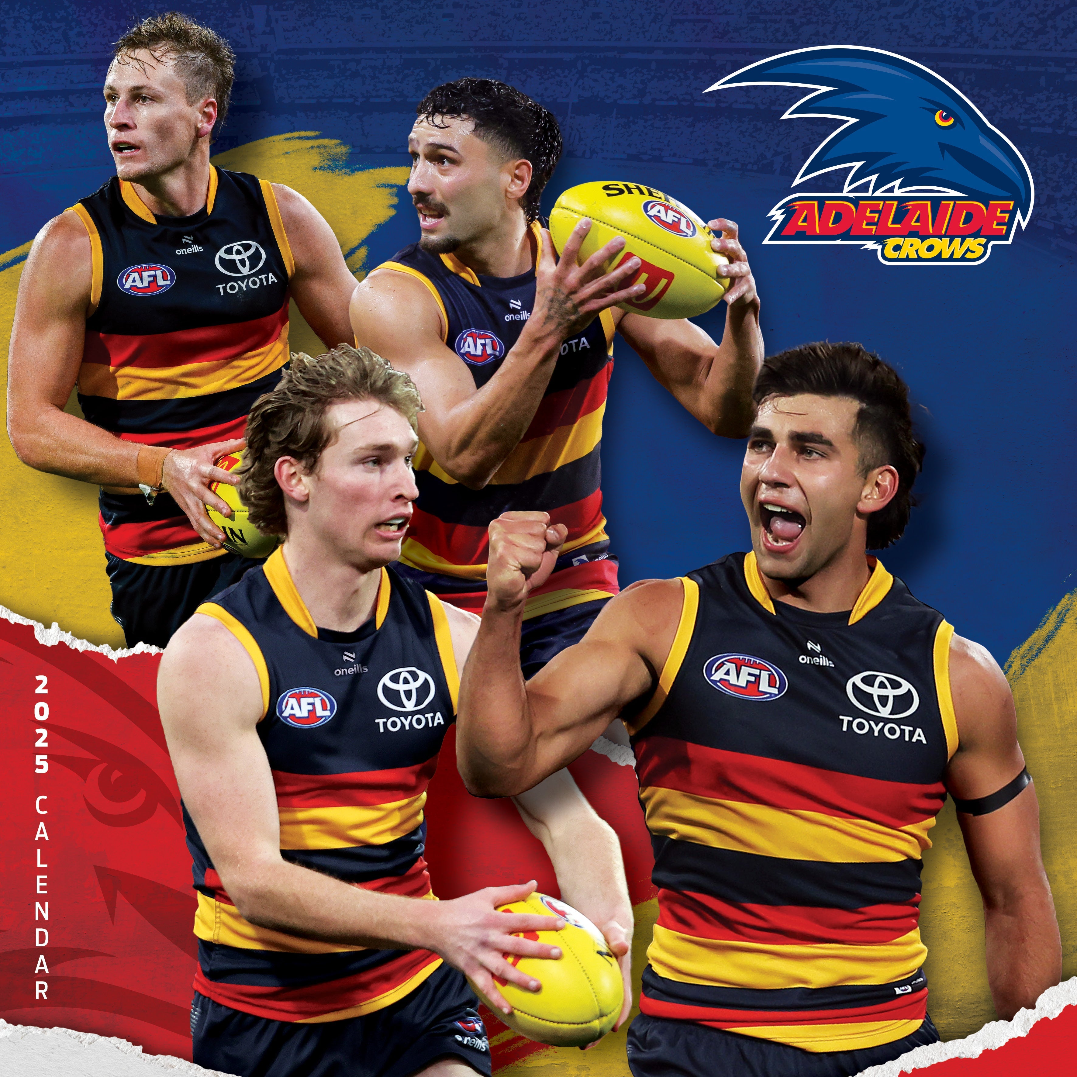 2025 AFL Adelaide Crows Square Wall Calendar