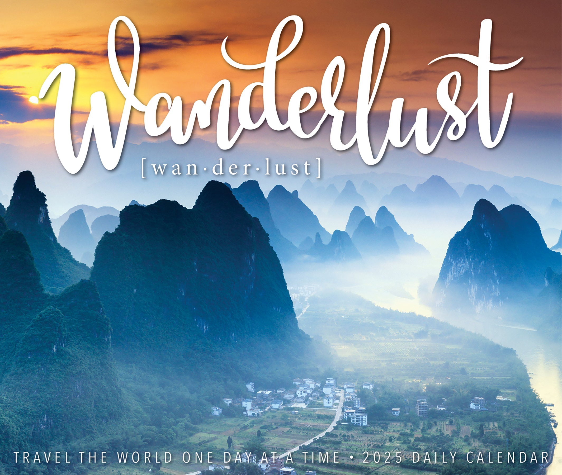 2025 Wanderlust - Daily Boxed Page-A-Day Calendar (US Only)