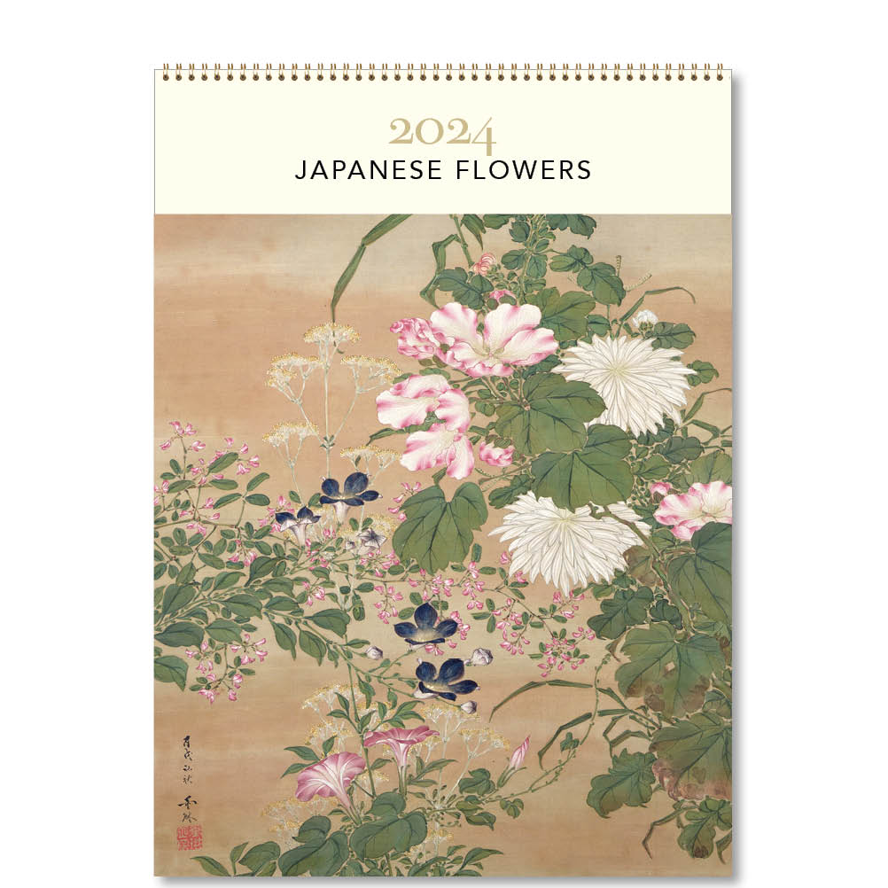 2024 Japanese Flowers - Deluxe Wall Calendar