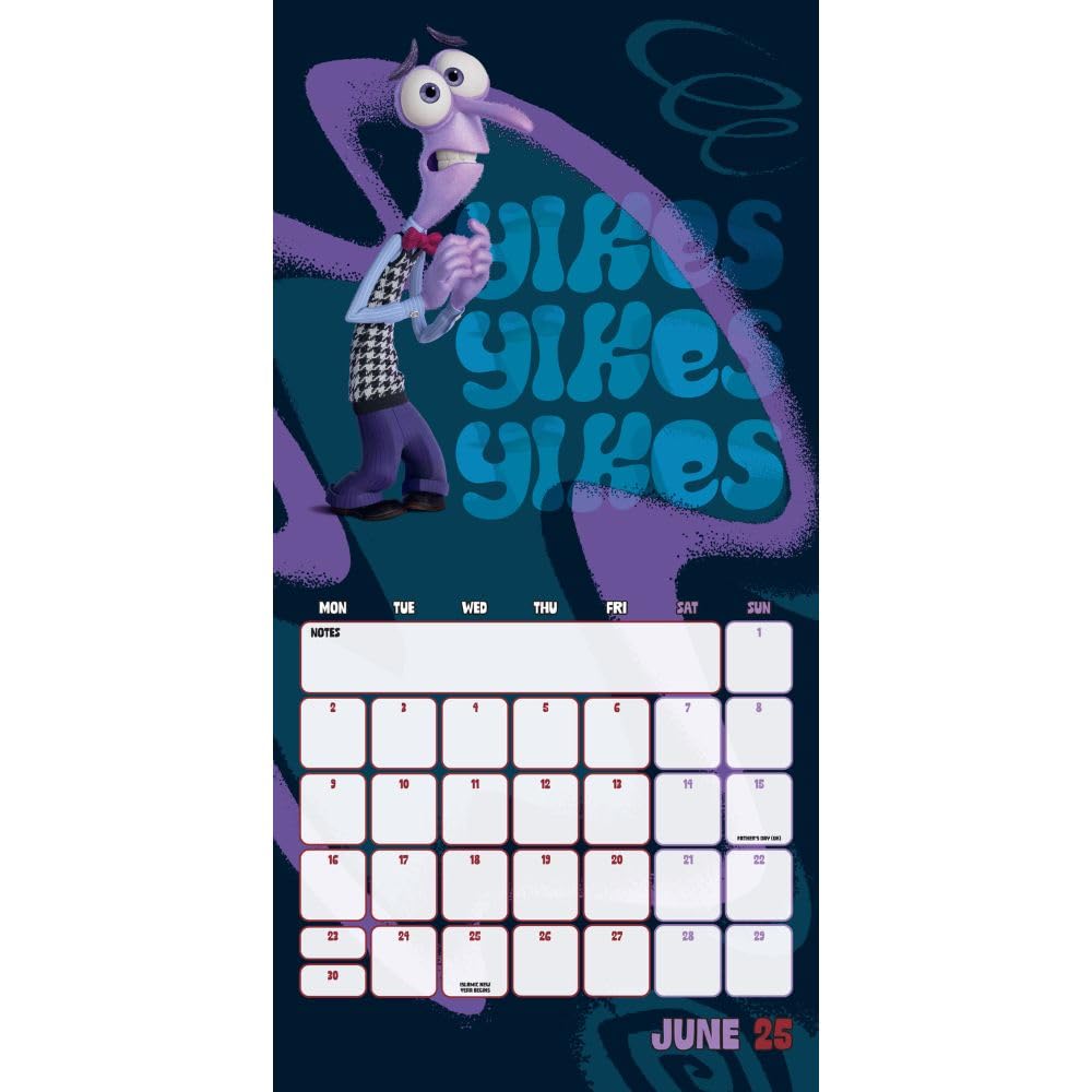 2025 Inside Out 2 Movie - Square Wall Calendar