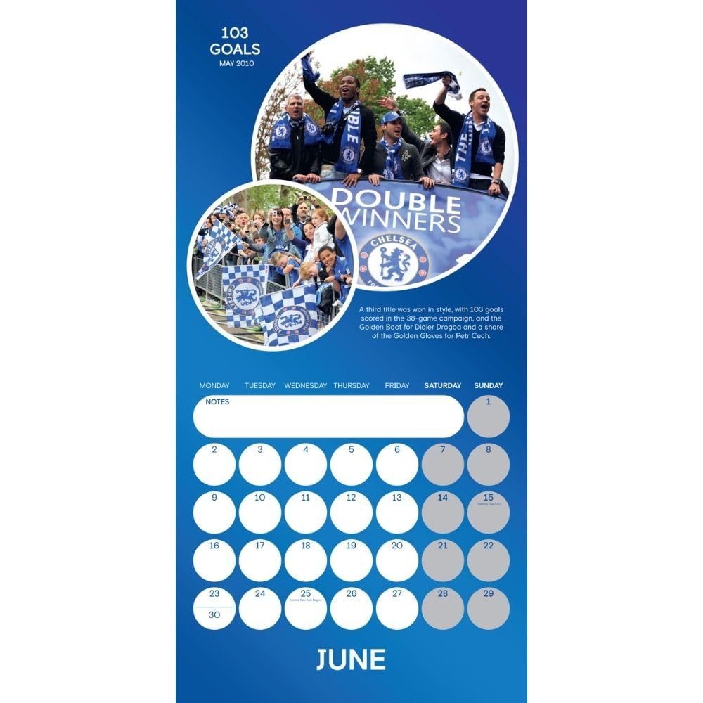 2025 Chelsea Fc Legends - Square Wall Calendar