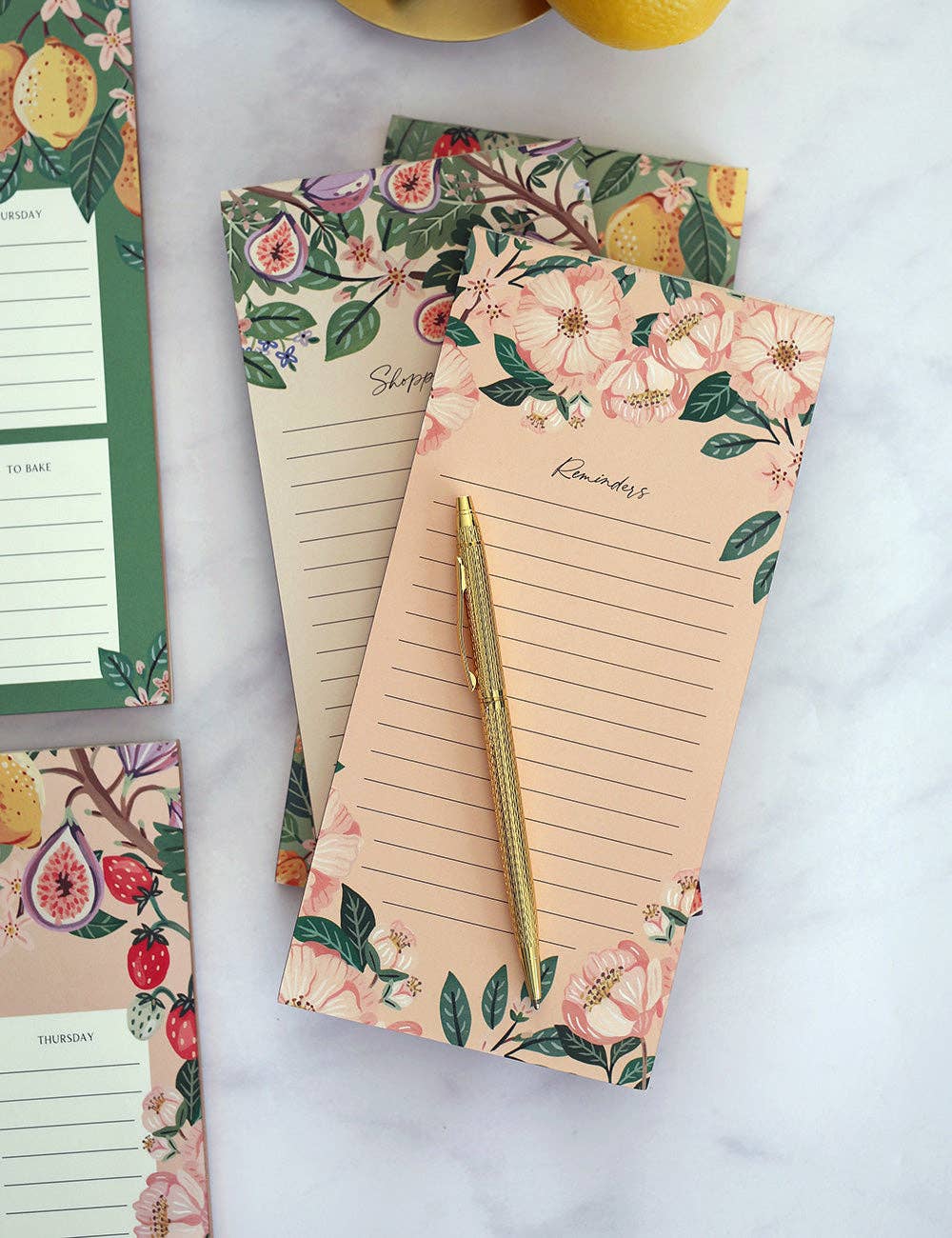 Basket Weave Gold Ballpoint Pen (Boxed)