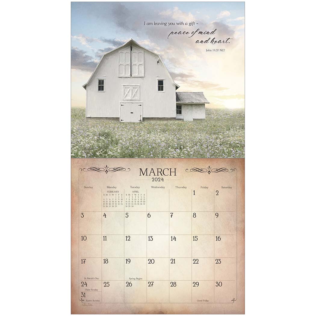 2024 Legacy Land Of Blessings - Scripture - Deluxe Wall Calendar