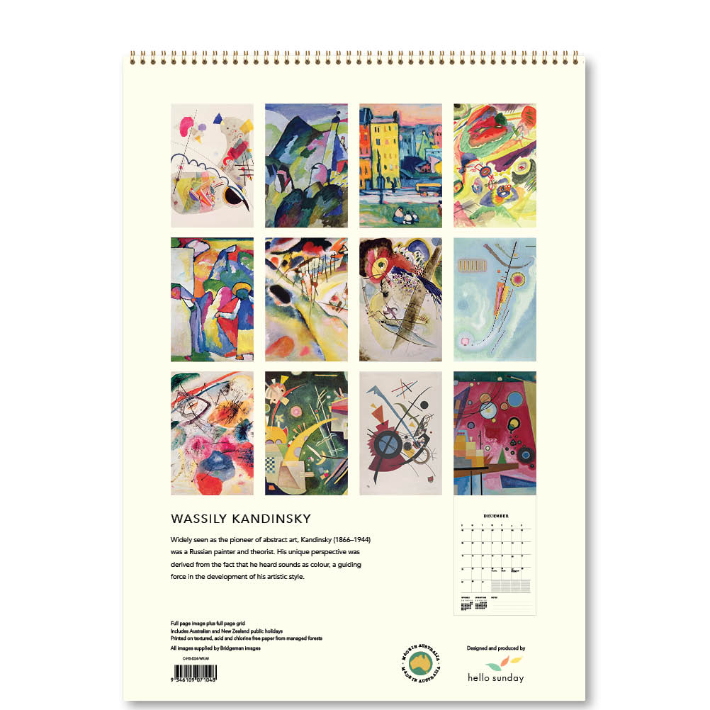 2024 Wassily Kandinsky - Deluxe Wall Calendar