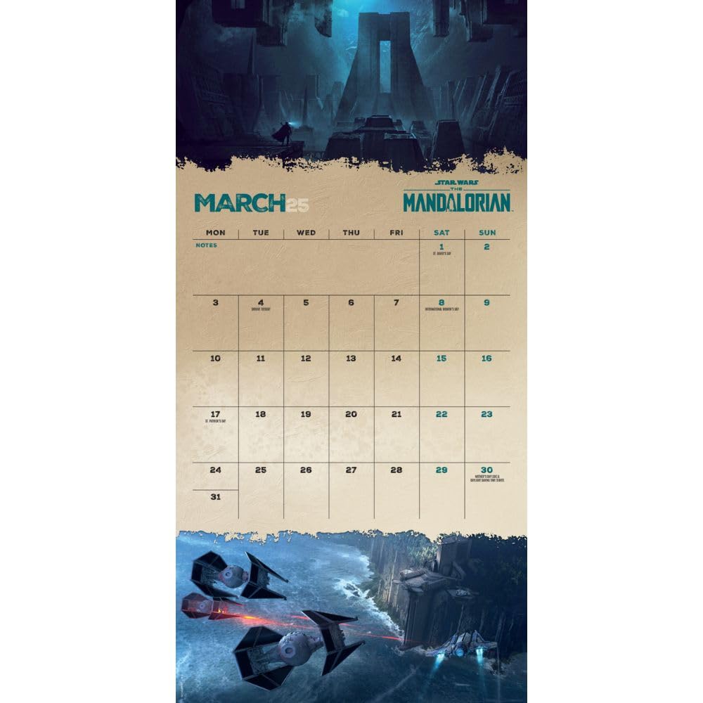 2025 Star Wars The Mandalorian - Square Wall Calendar