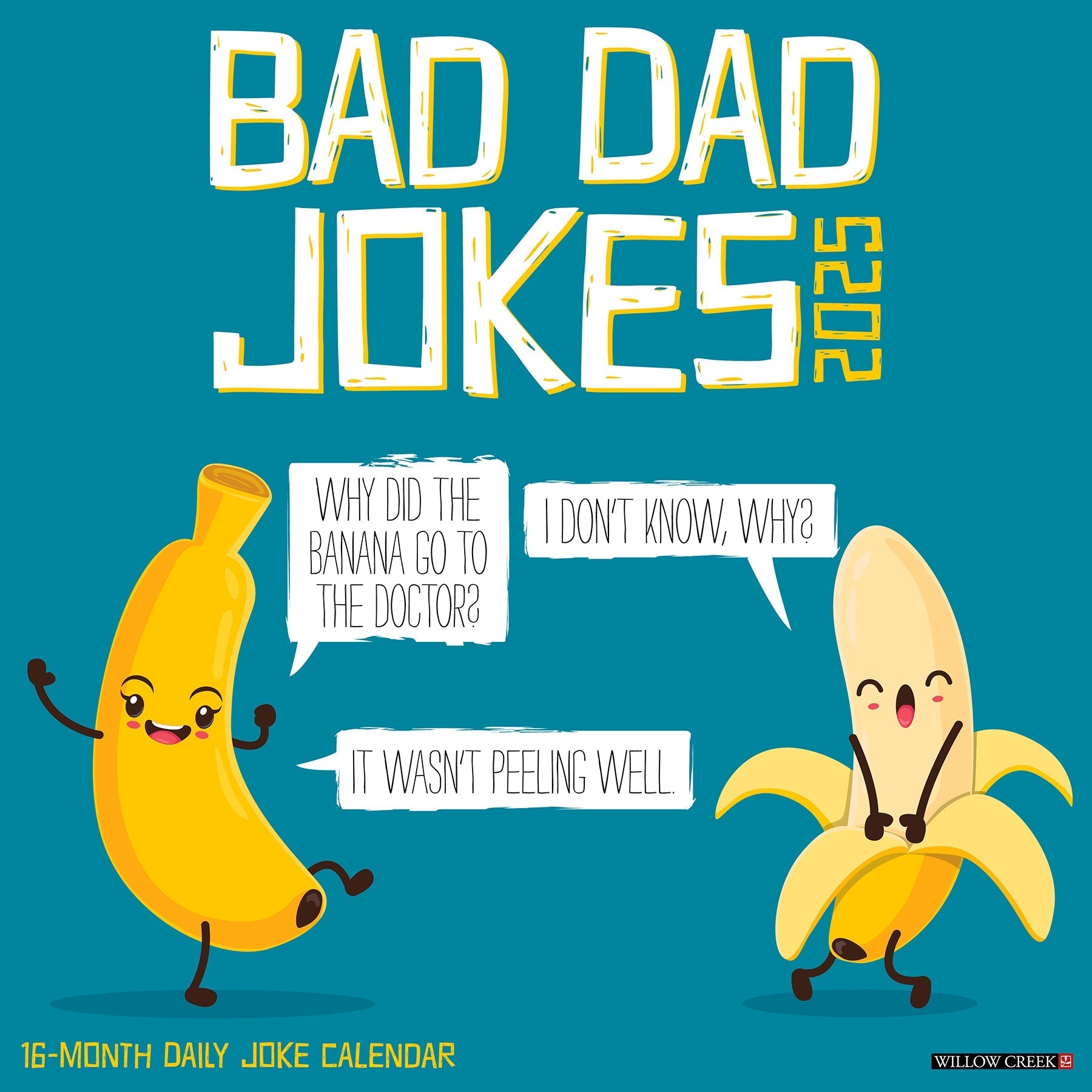 2025 Bad Dad Jokes - Square Wall Calendar (US Only)