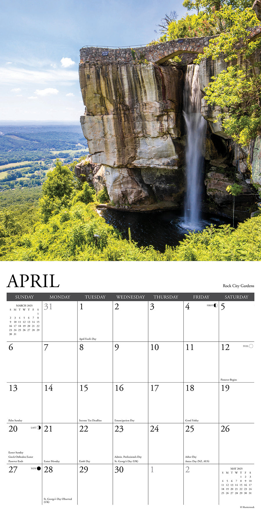 2025 Georgia - Square Wall Calendar (US Only)