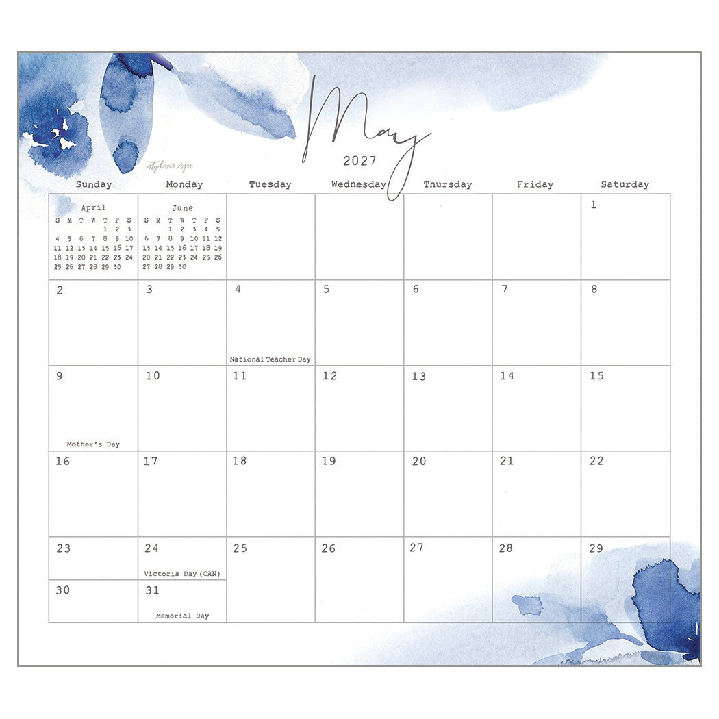 2027 Gratitude - Deluxe Wall Calendar by Stephanie Ryan