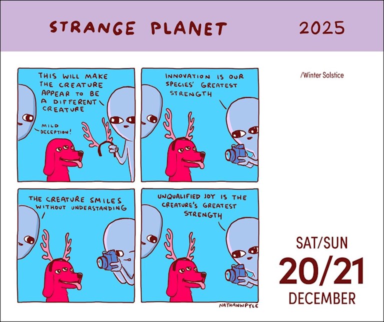 2025 Strange Planet - Daily Boxed Page-A-Day Calendar