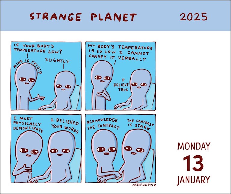 2025 Strange Planet - Daily Boxed Page-A-Day Calendar