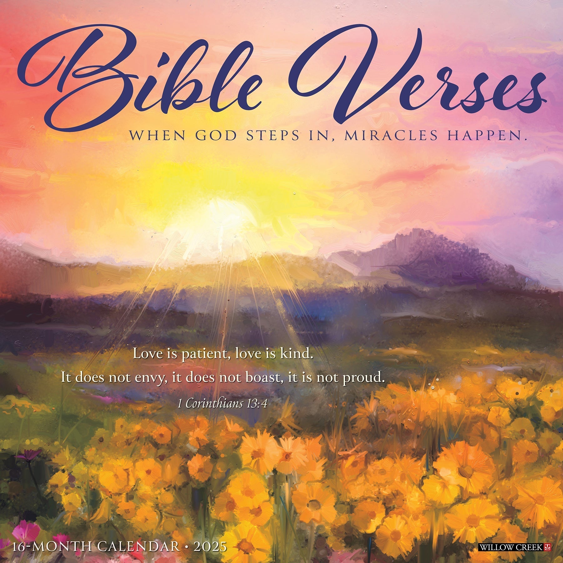 2025 Bible Verses - Square Wall Calendar (US Only)