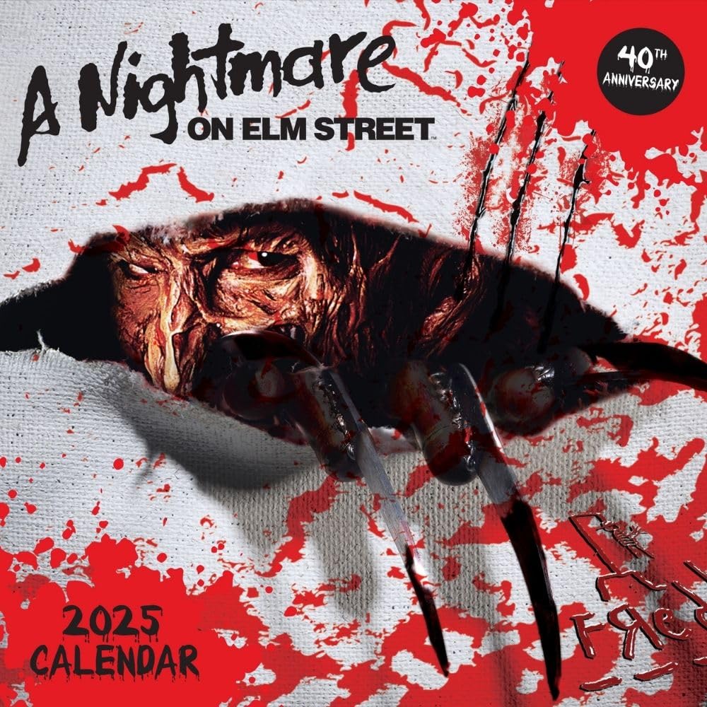 2025 A Nightmare On Elm Street Movie - Square Wall Calendar