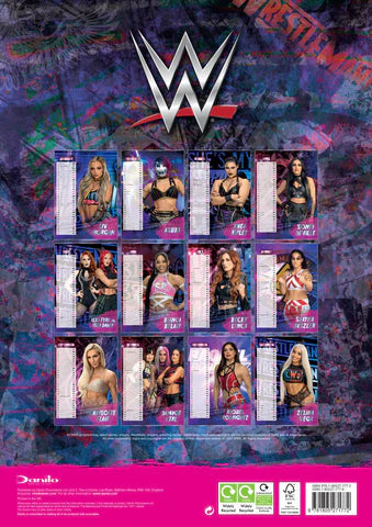 2024 WWE Women - A3 Wall Calendar  SOLD OUT