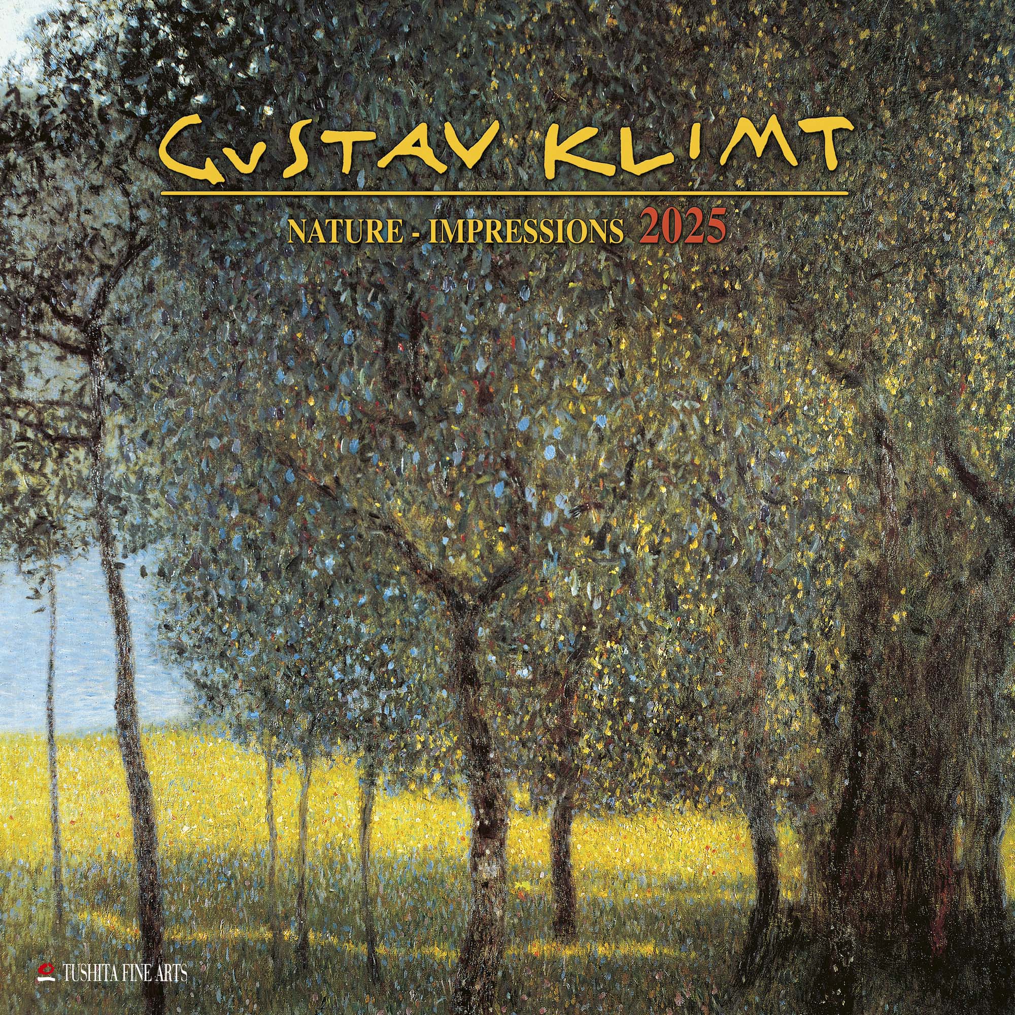 2025 Gustav Klimt Nature - Impressions - Square Wall Calendar