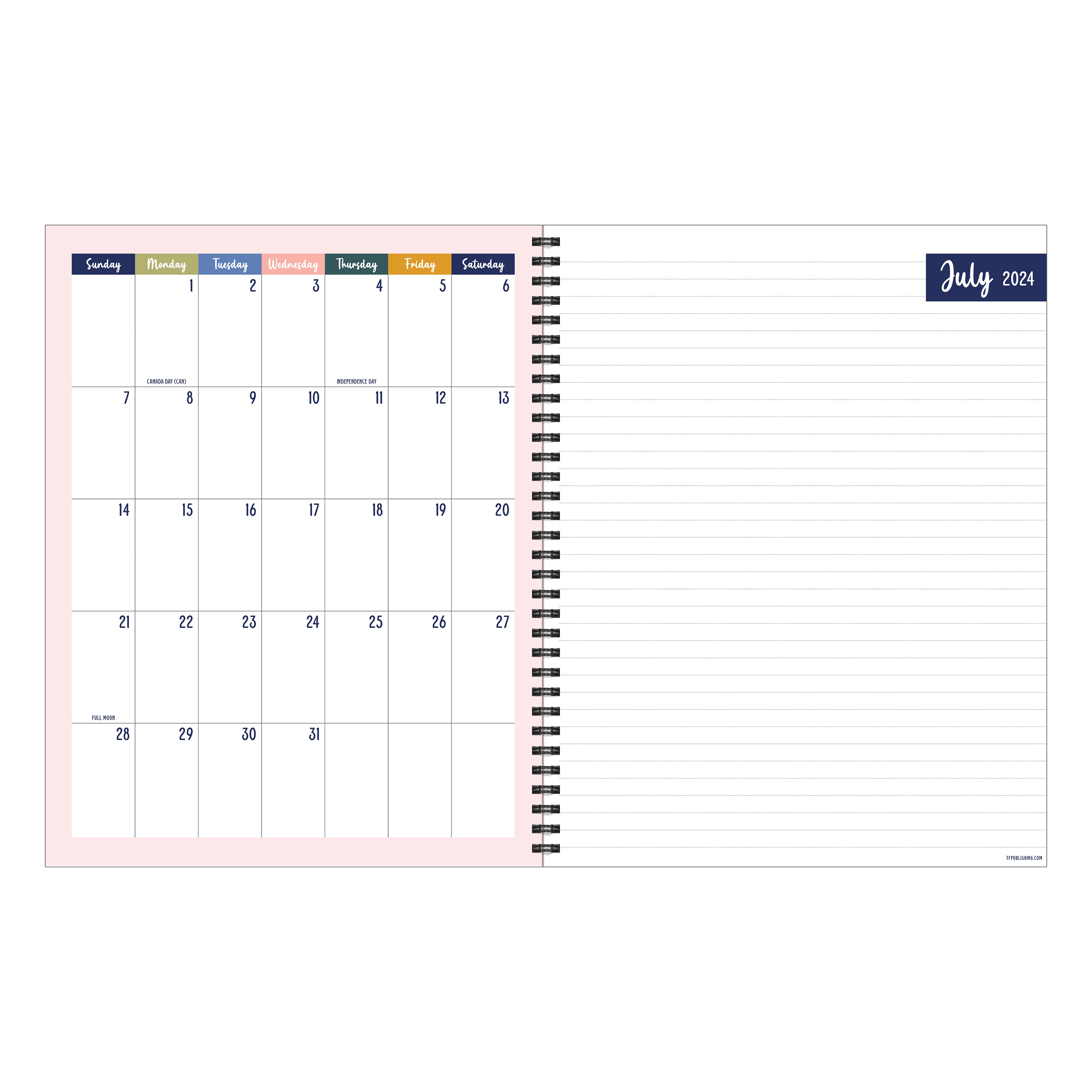 July 2024 - June 2025 Pink Petals Teacher and Home School Lesson Planning Book - Large Weekly & Monthly Academic Year Diary/Planner  SOLD OUT