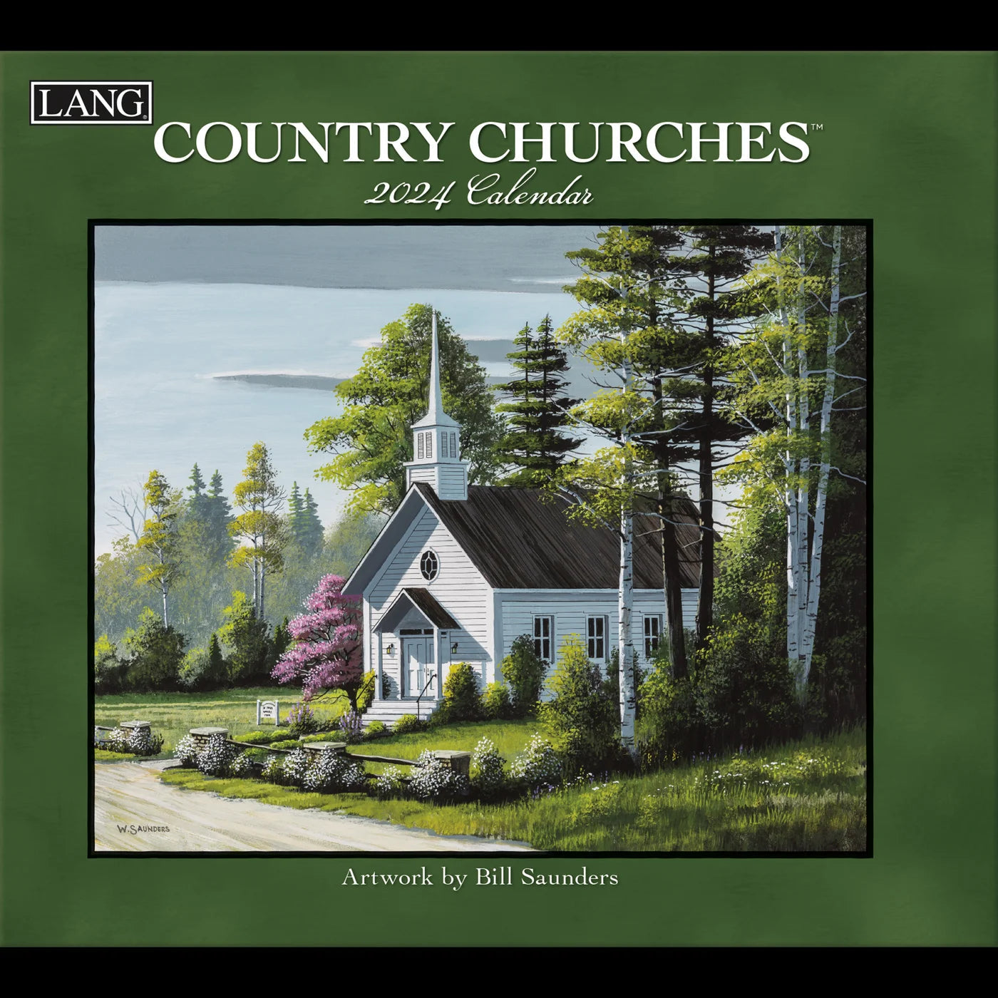 2024 LANG Country Churches By Bill Saunders - Deluxe Wall Calendar