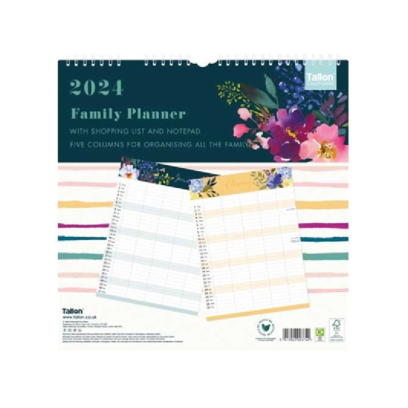 2024 Flower Family Organiser - Deluxe Wall Calendar  SOLD OUT