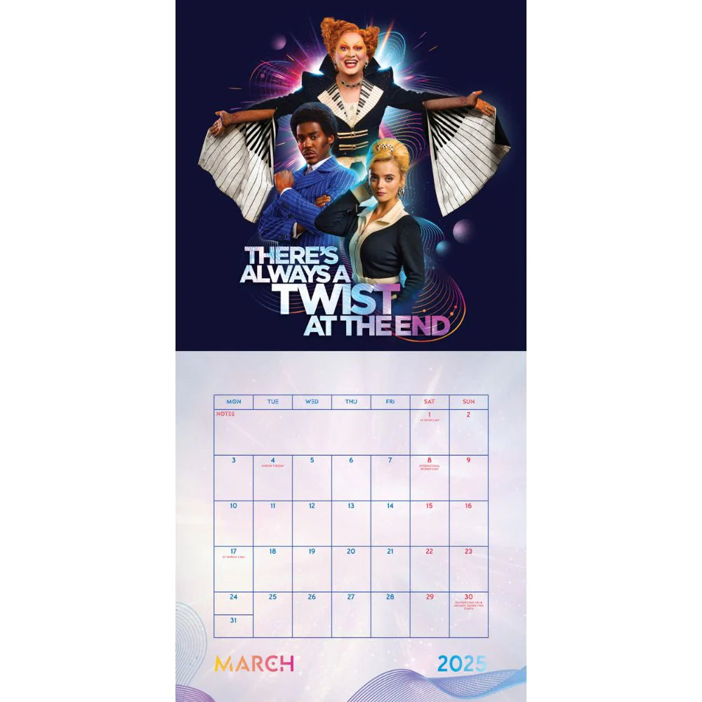 2025 Doctor Who The 14th Doctor - Square Wall Calendar