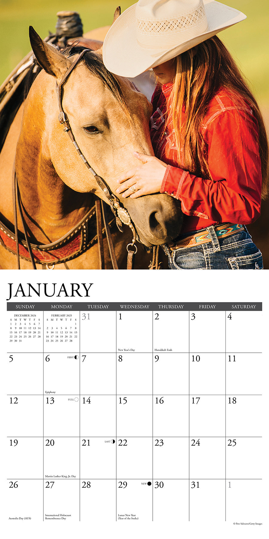 2025 Cowgirls - Square Wall Calendar (US Only)