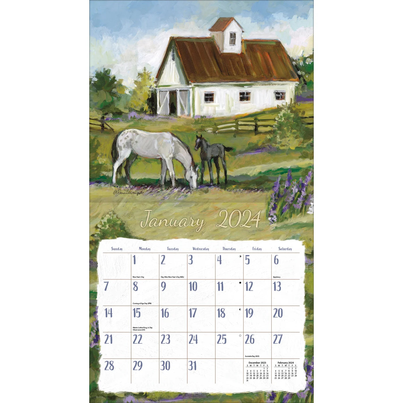 2024 LANG Fields Of Home By Susan Winget - Deluxe Wall Calendar