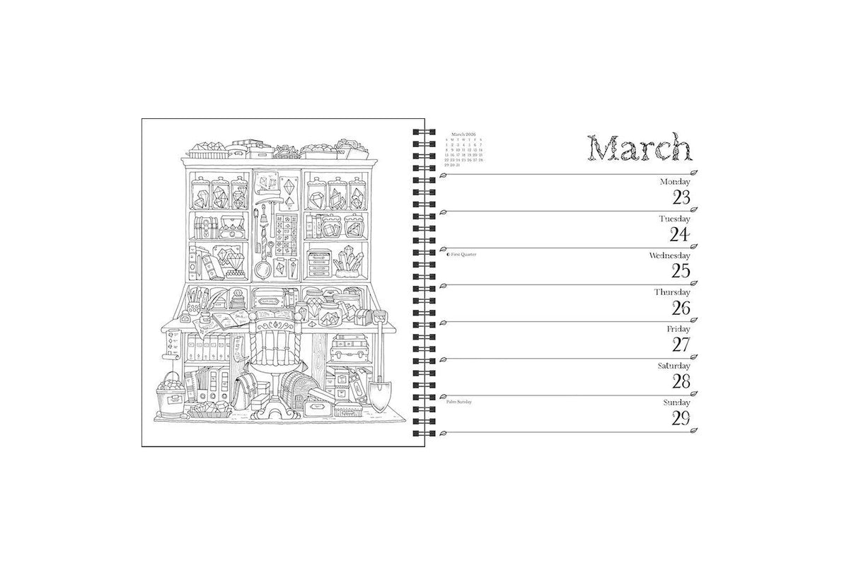 2026 Johanna Basford Coloring - Weekly Diary/Planner