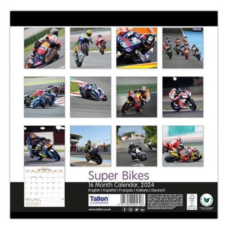 2024 Super Bikes (by tallon) - Square Wall Calendar