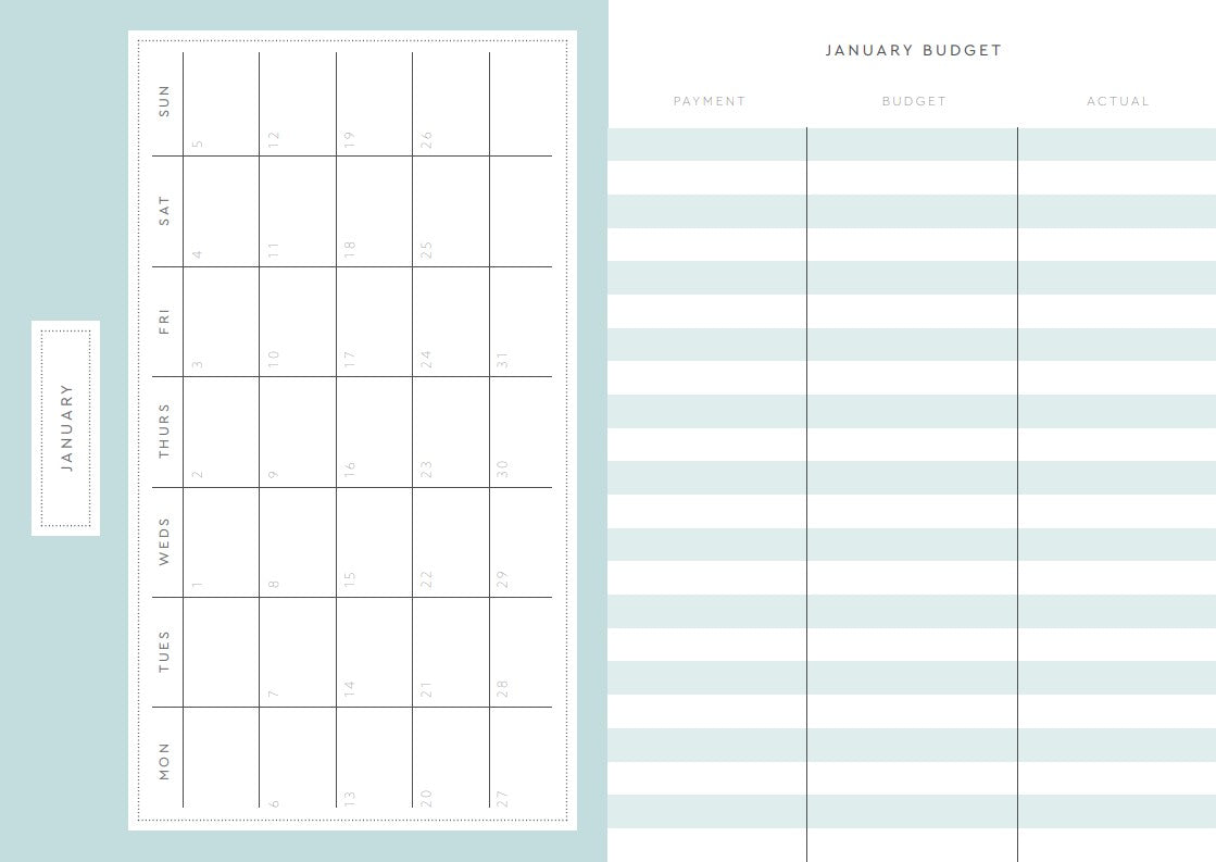 2025 Painted Floral - Monthly & Weekly Diary/Planner