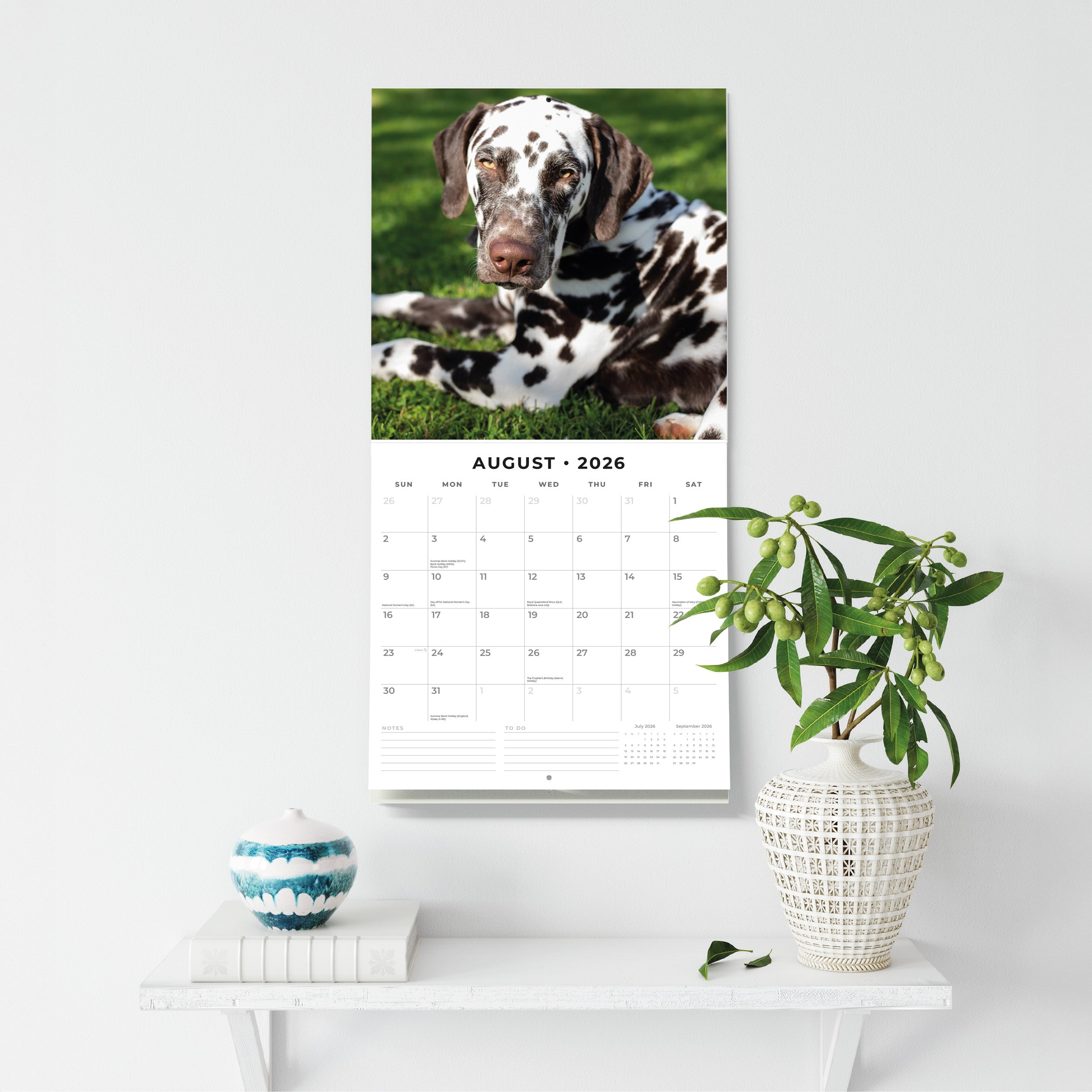 2026 Dalmatians - Square Wall Calendar