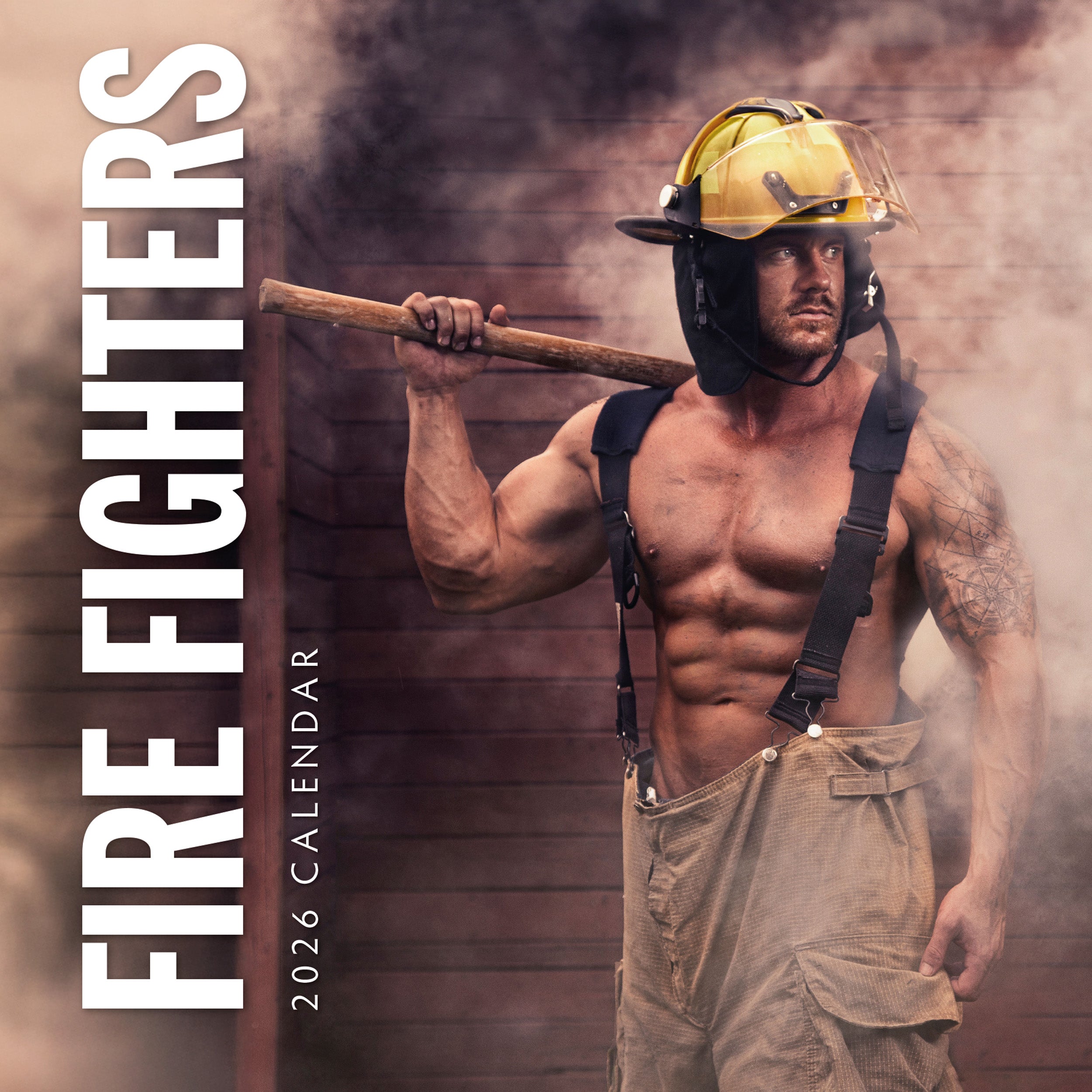 2026 Fire Fighters - Square Wall Calendar