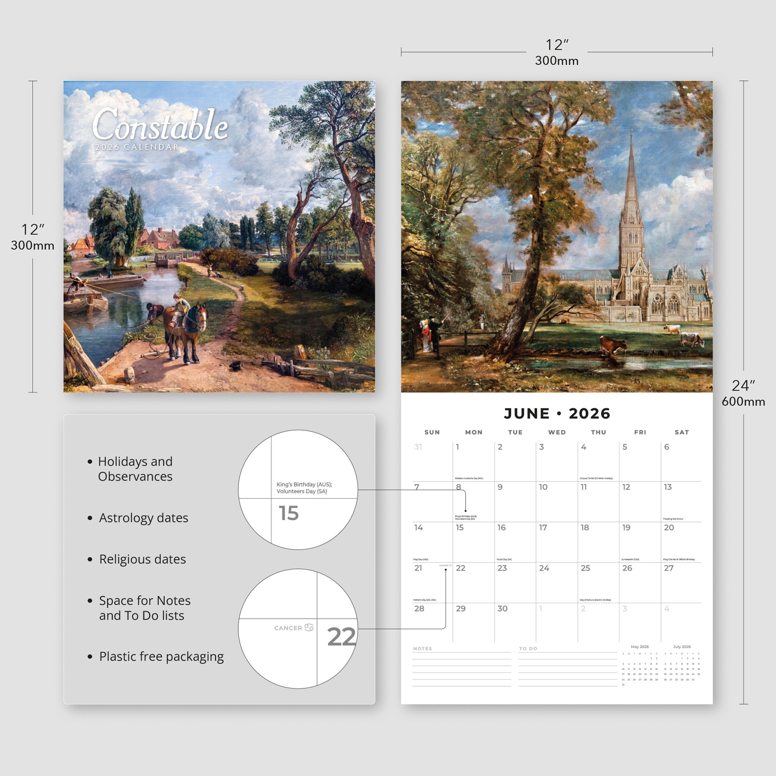 2026 Constable - Square Wall Calendar