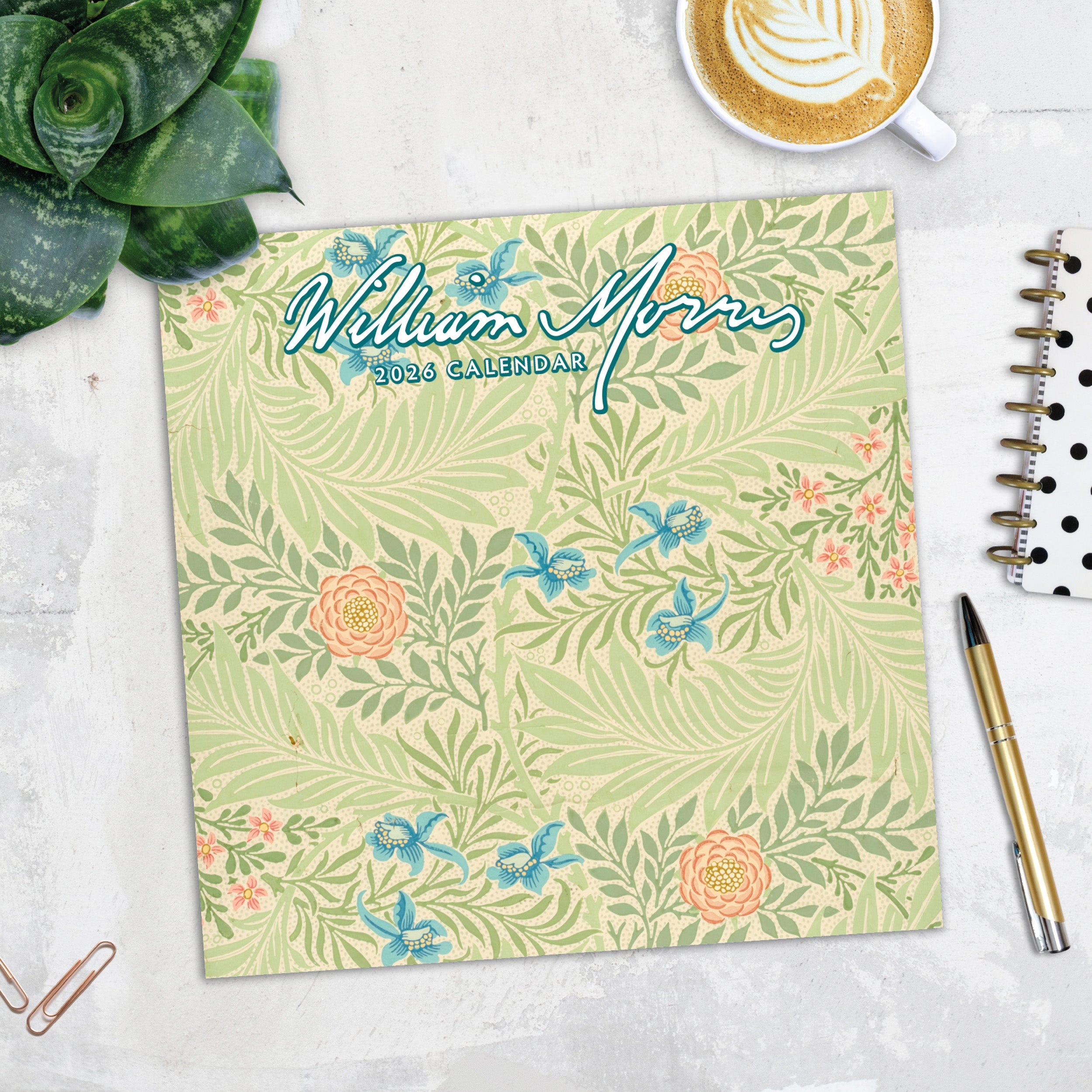 2026 William Morris - Square Wall Calendar