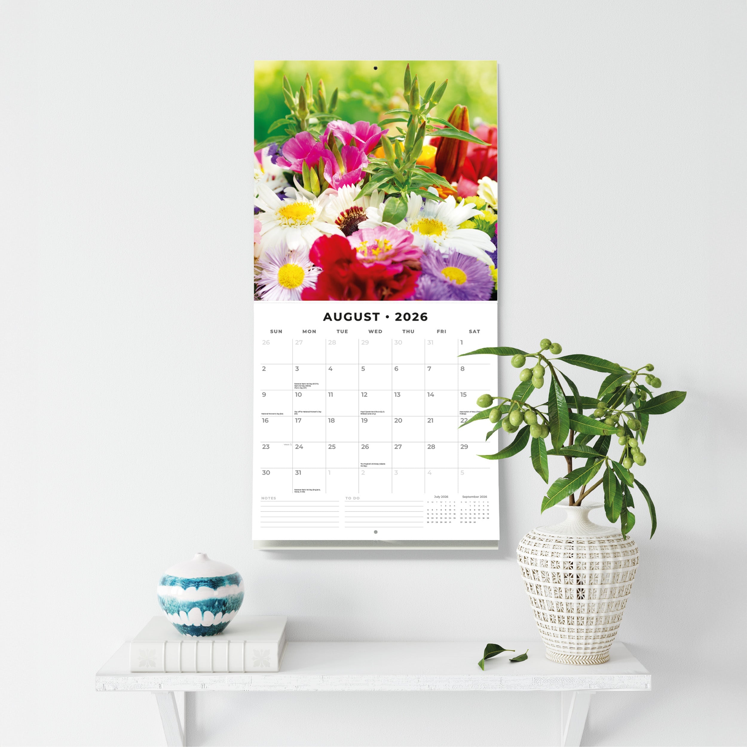 2026 Floral Collection - Square Wall Calendar