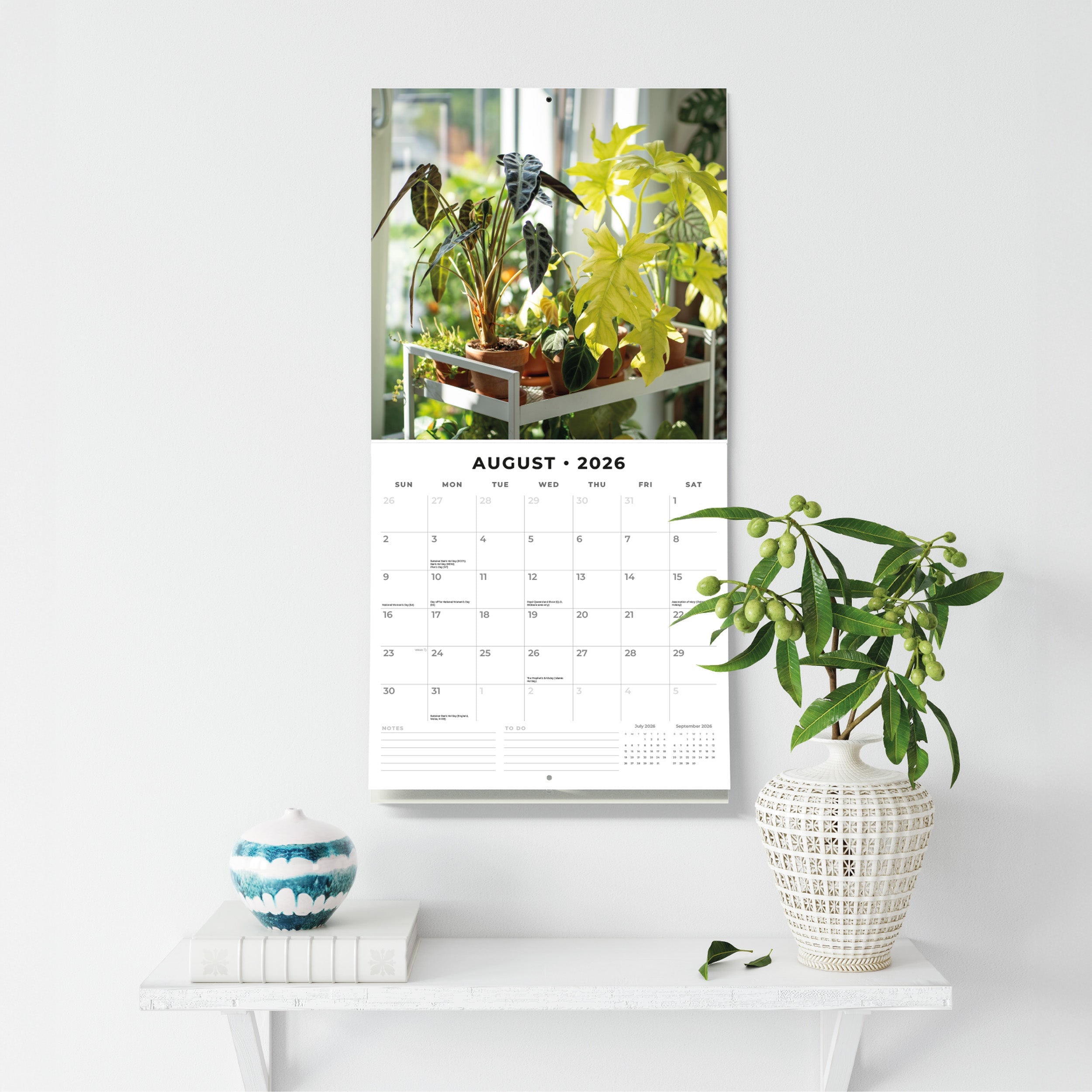 2026 House Plants - Square Wall Calendar