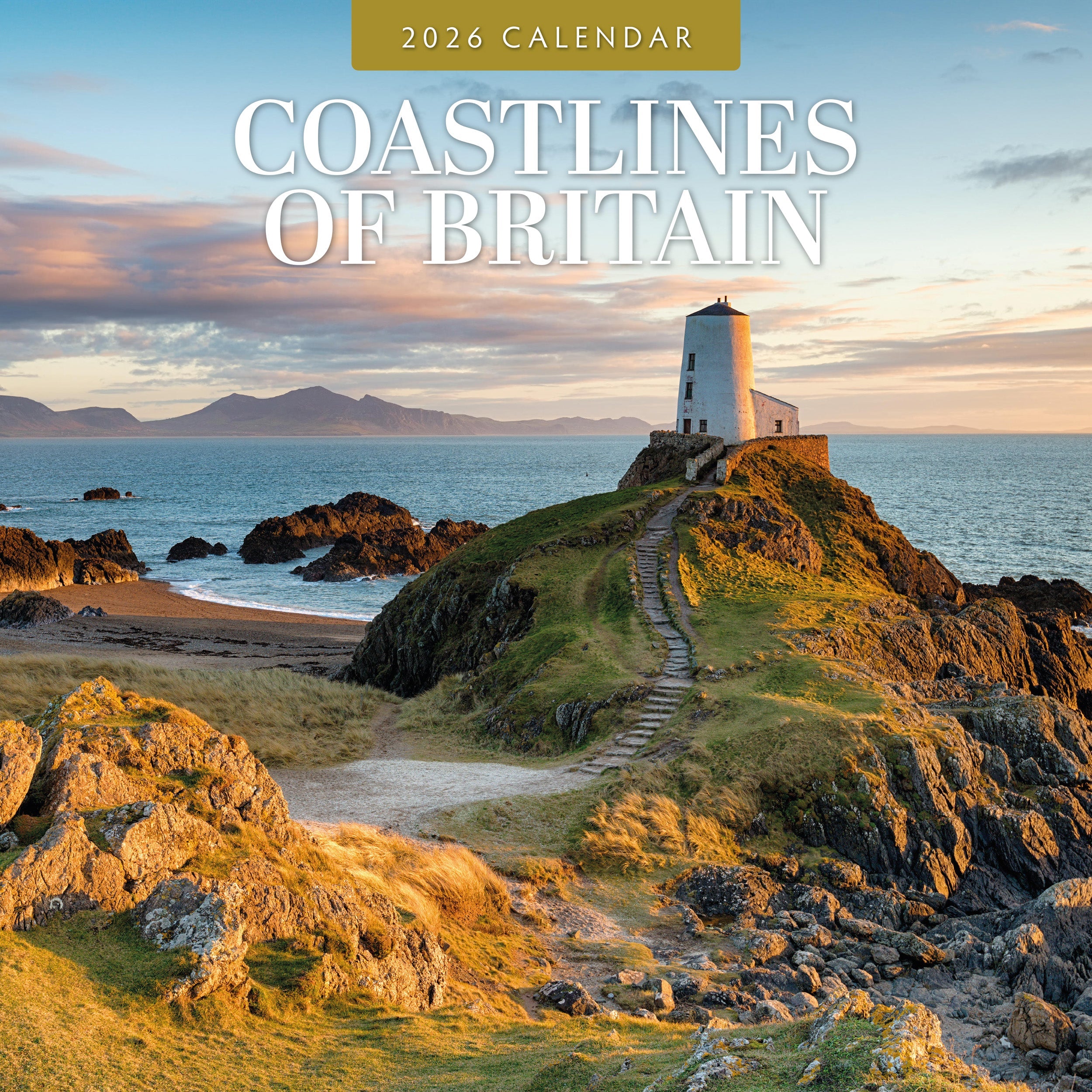 2026 Coastlines of Britain - Square Wall Calendar