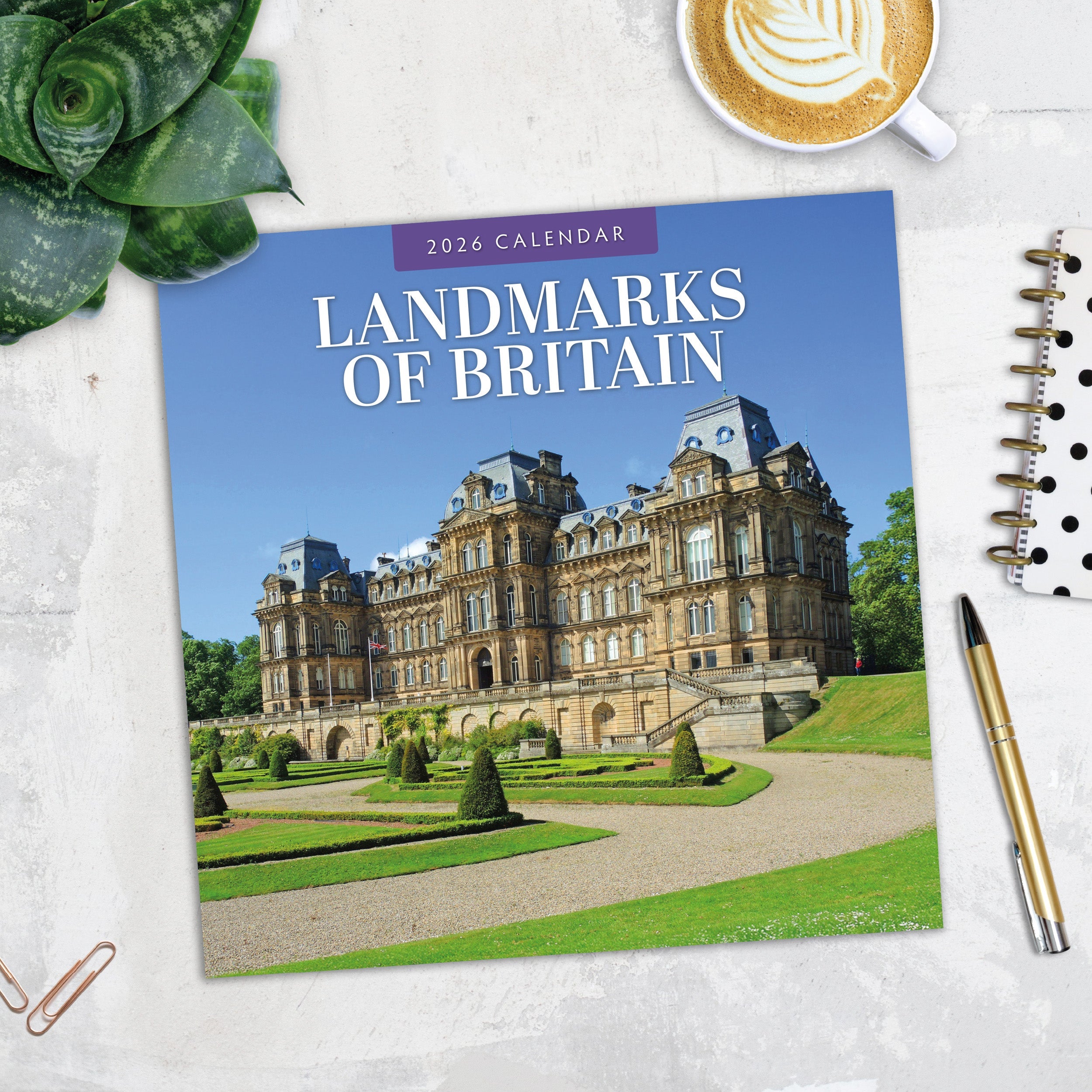 2026 Landmarks of Britain - Square Wall Calendar