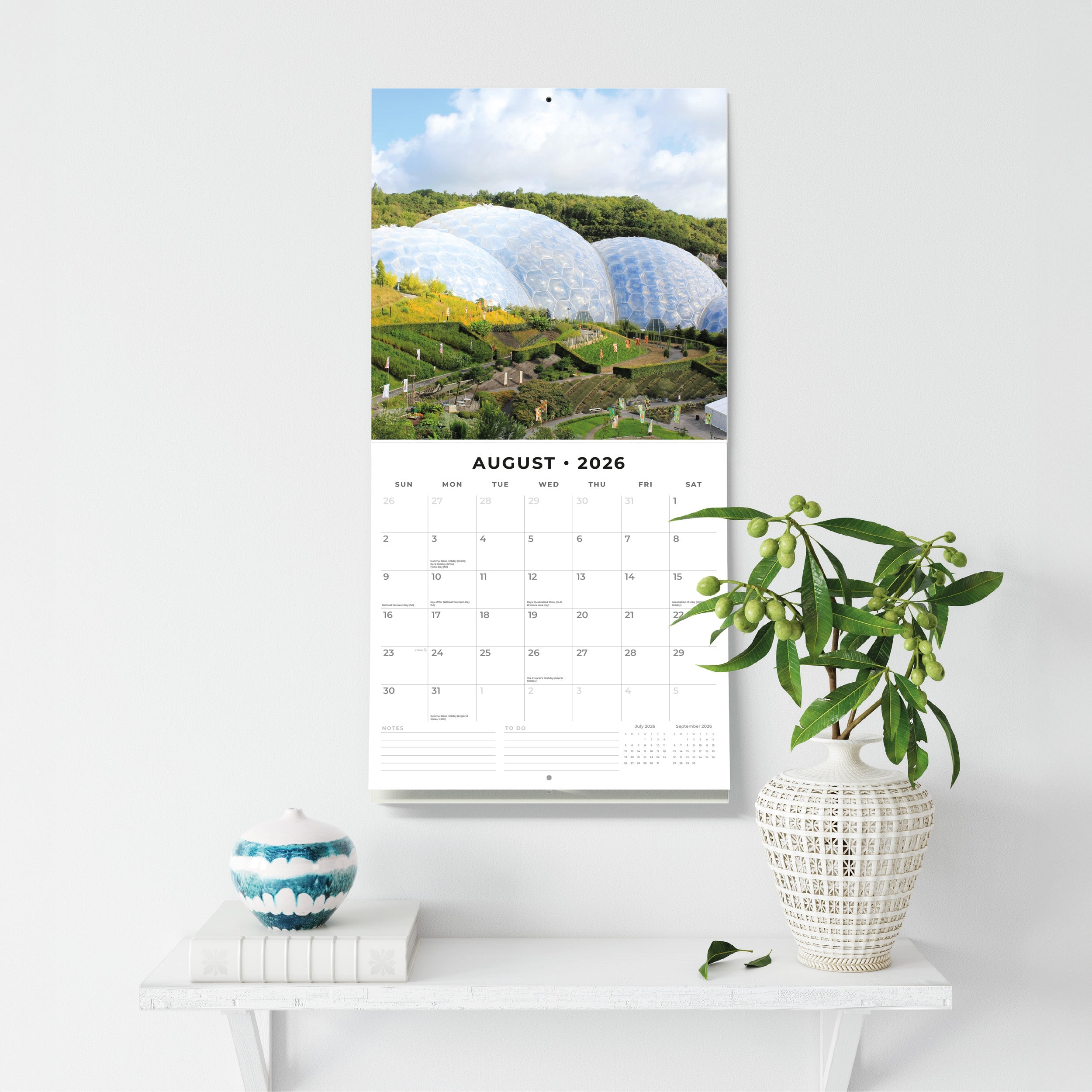 2026 Landmarks of Britain - Square Wall Calendar