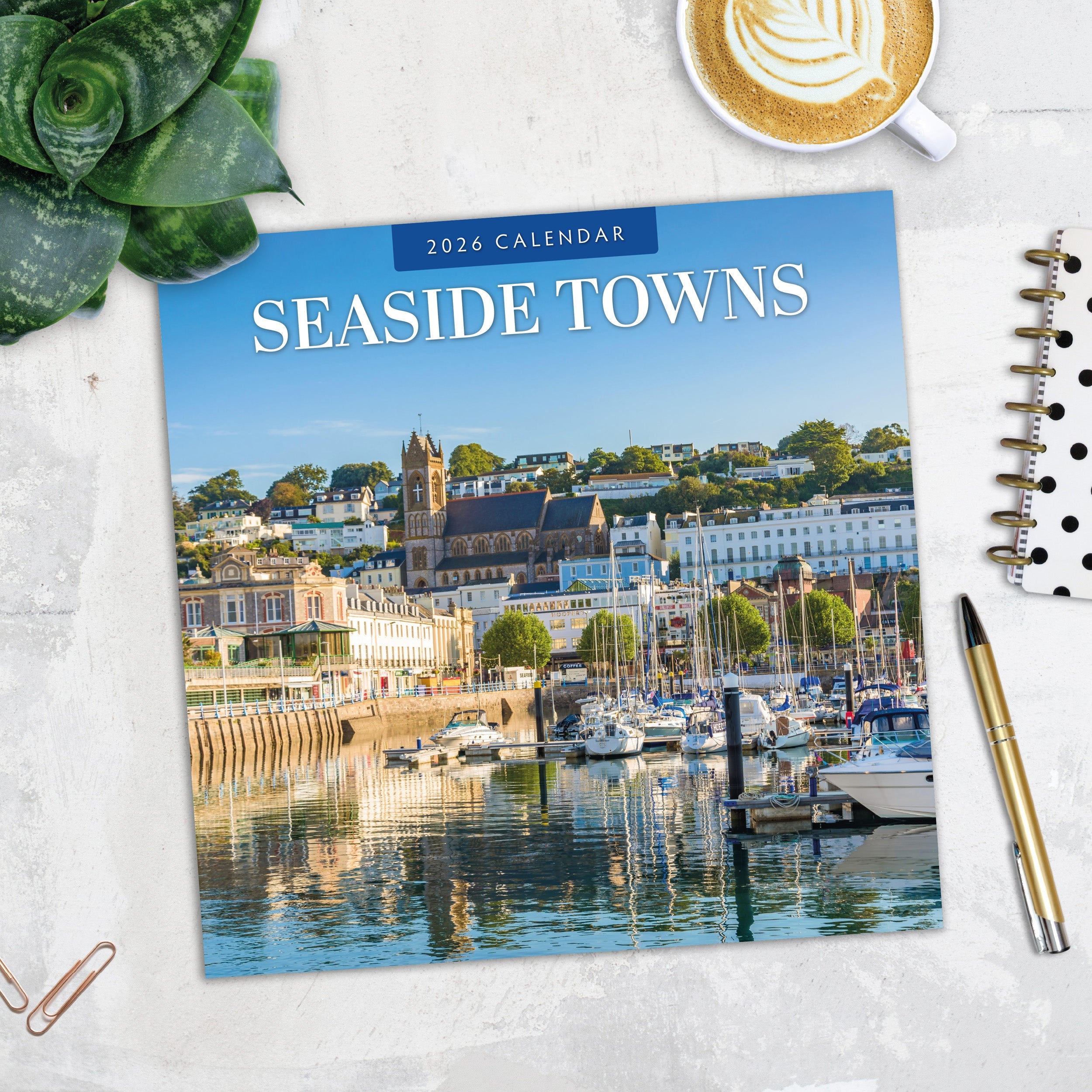 2026 Seaside Towns - Square Wall Calendar