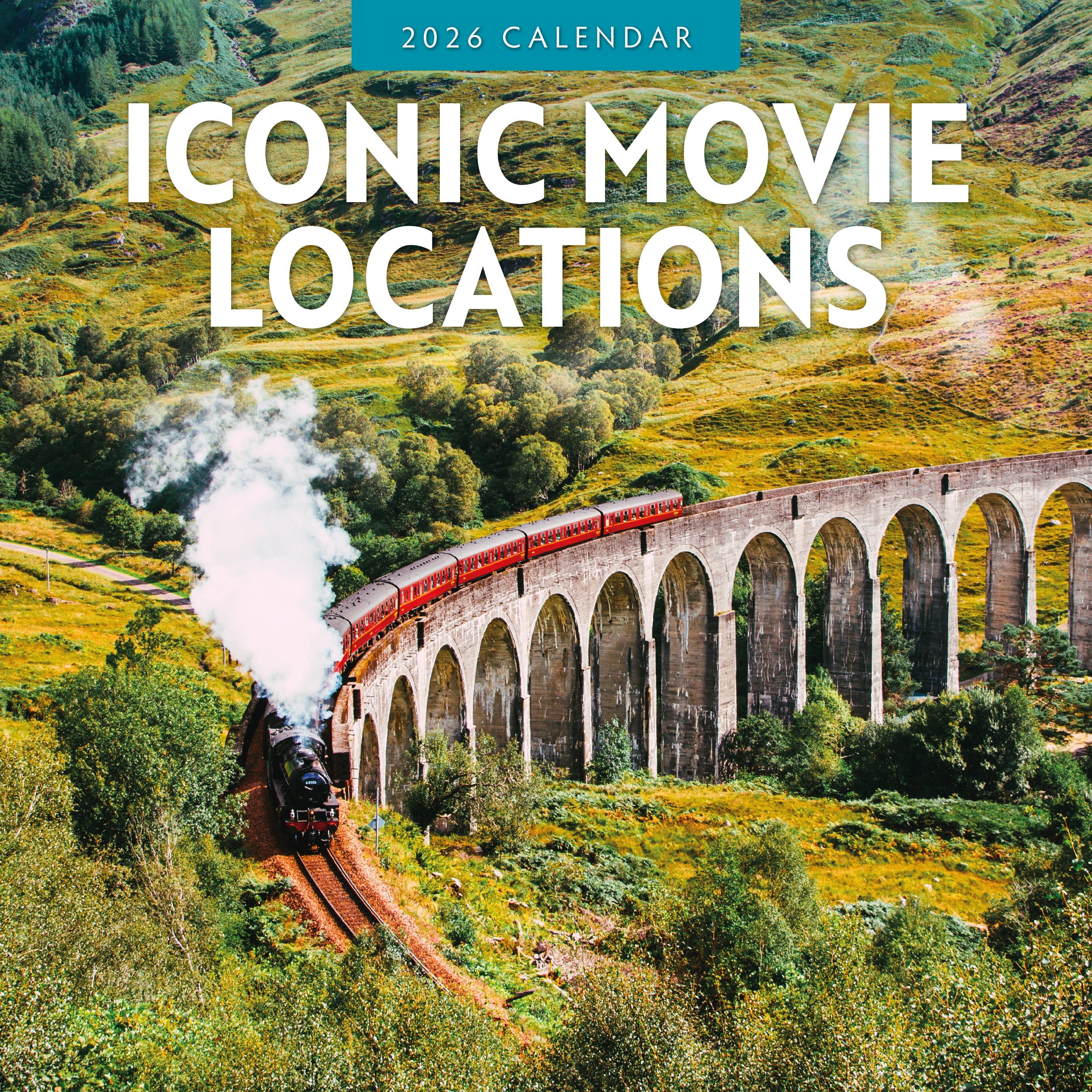 2026 Iconic Movie Locations - Square Wall Calendar