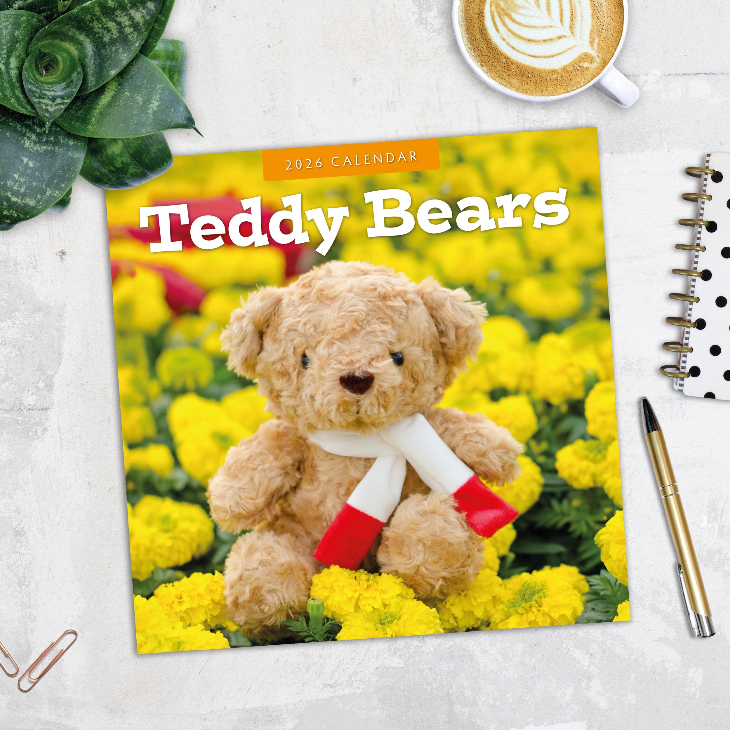 2026 Teddy Bears - Square Wall Calendar