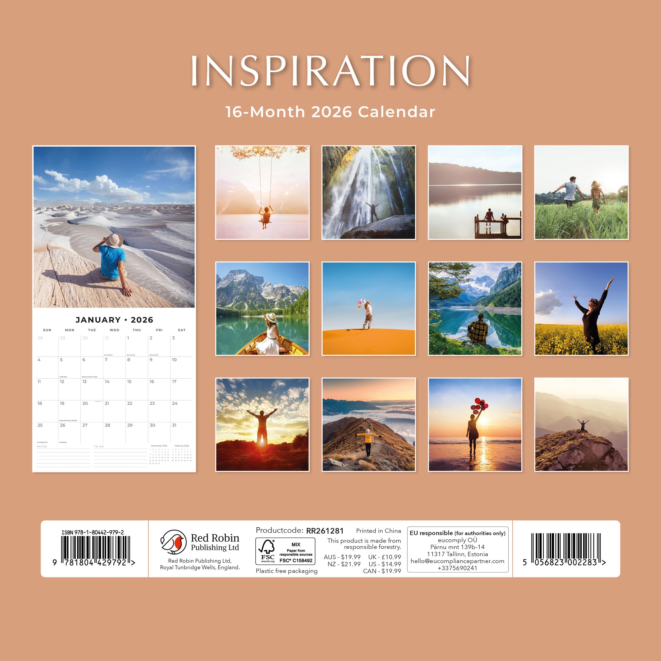 2026 Inspiration - Square Wall Calendar