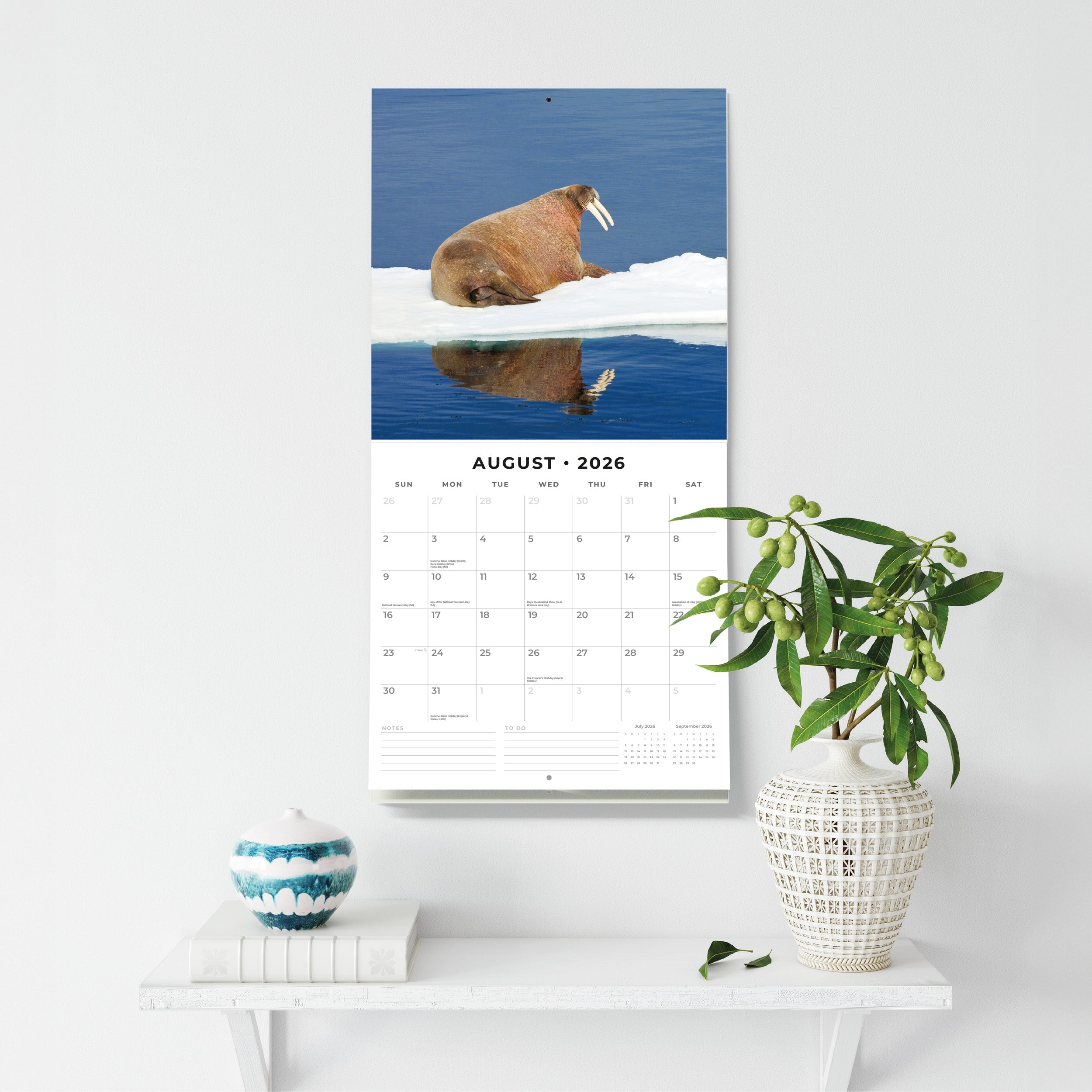 2026 Arctic - Square Wall Calendar