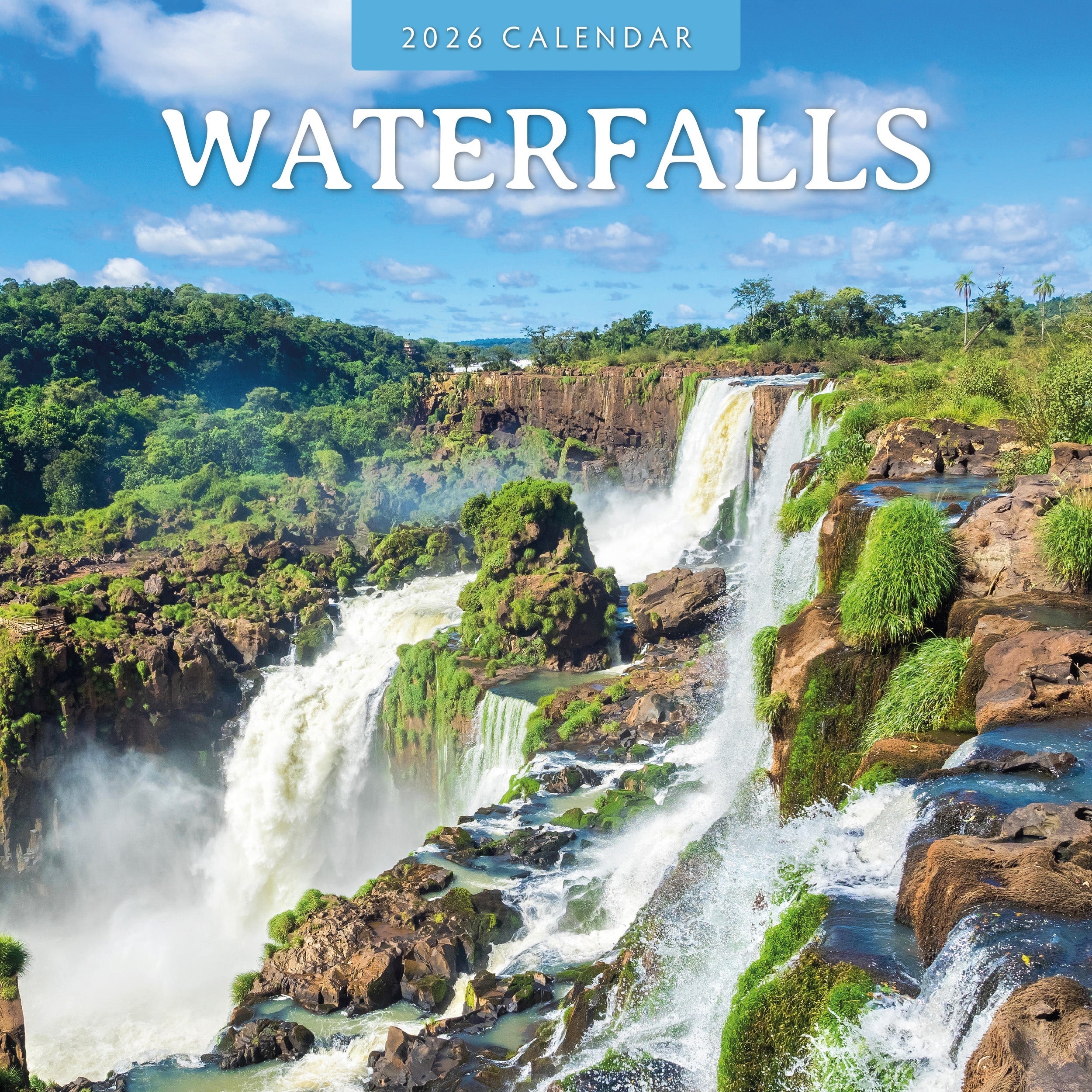 2026 Waterfalls - Square Wall Calendar
