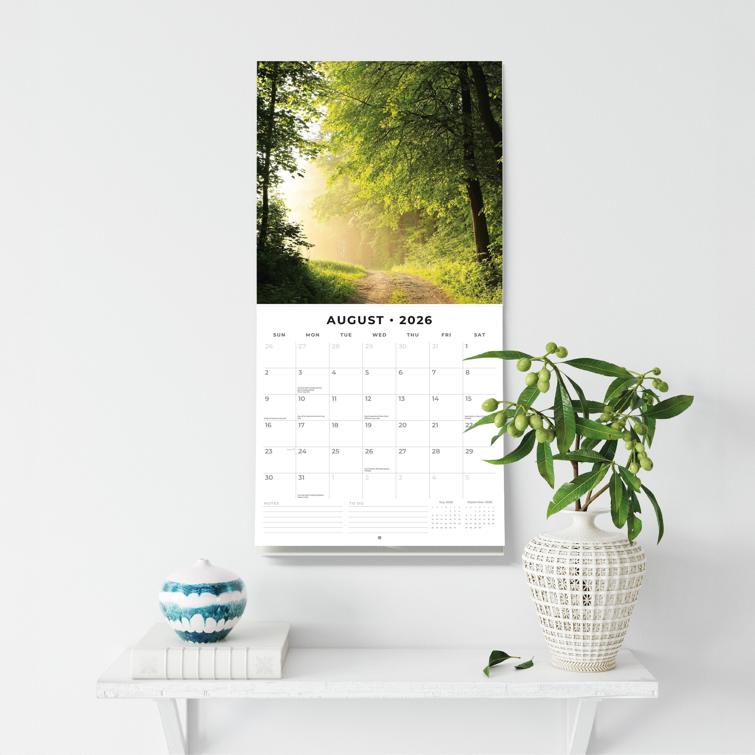 2026 Woodland Scenes - Square Wall Calendar