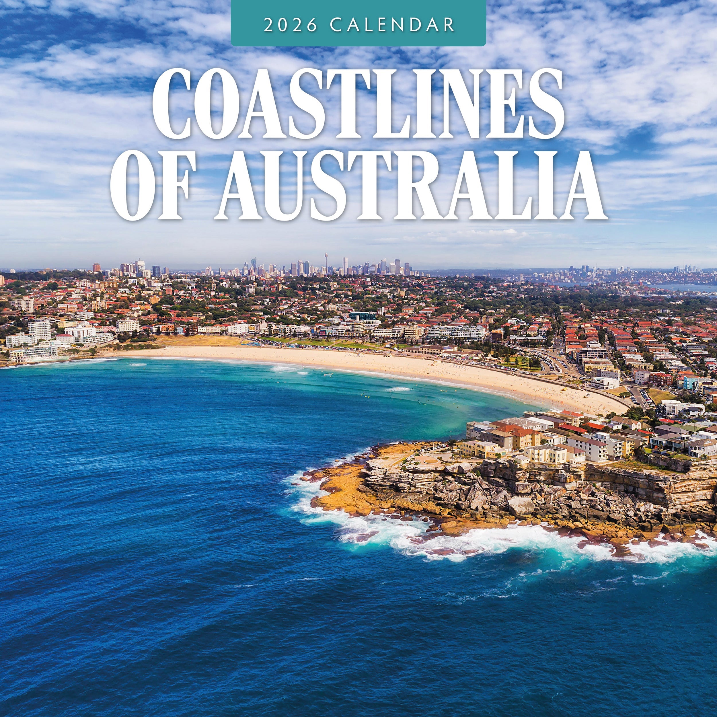 2026 Coastlines of Australia - Square Wall Calendar