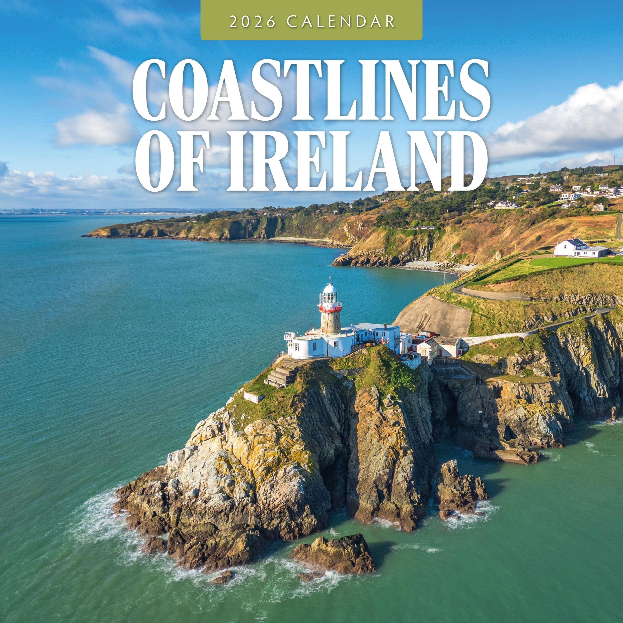 2026 Coastlines of Ireland - Square Wall Calendar