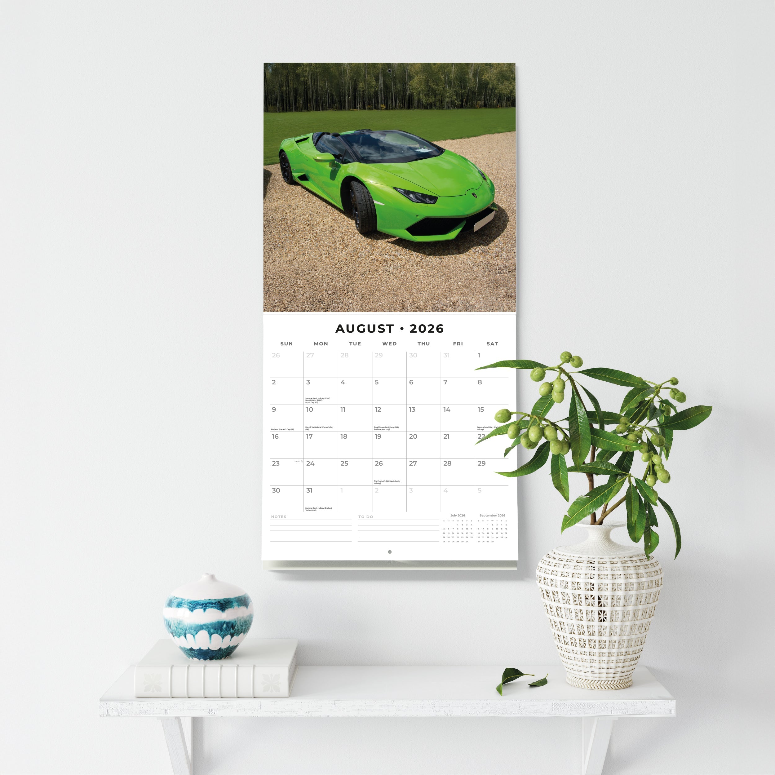 2026 Lamborghini - Square Wall Calendar