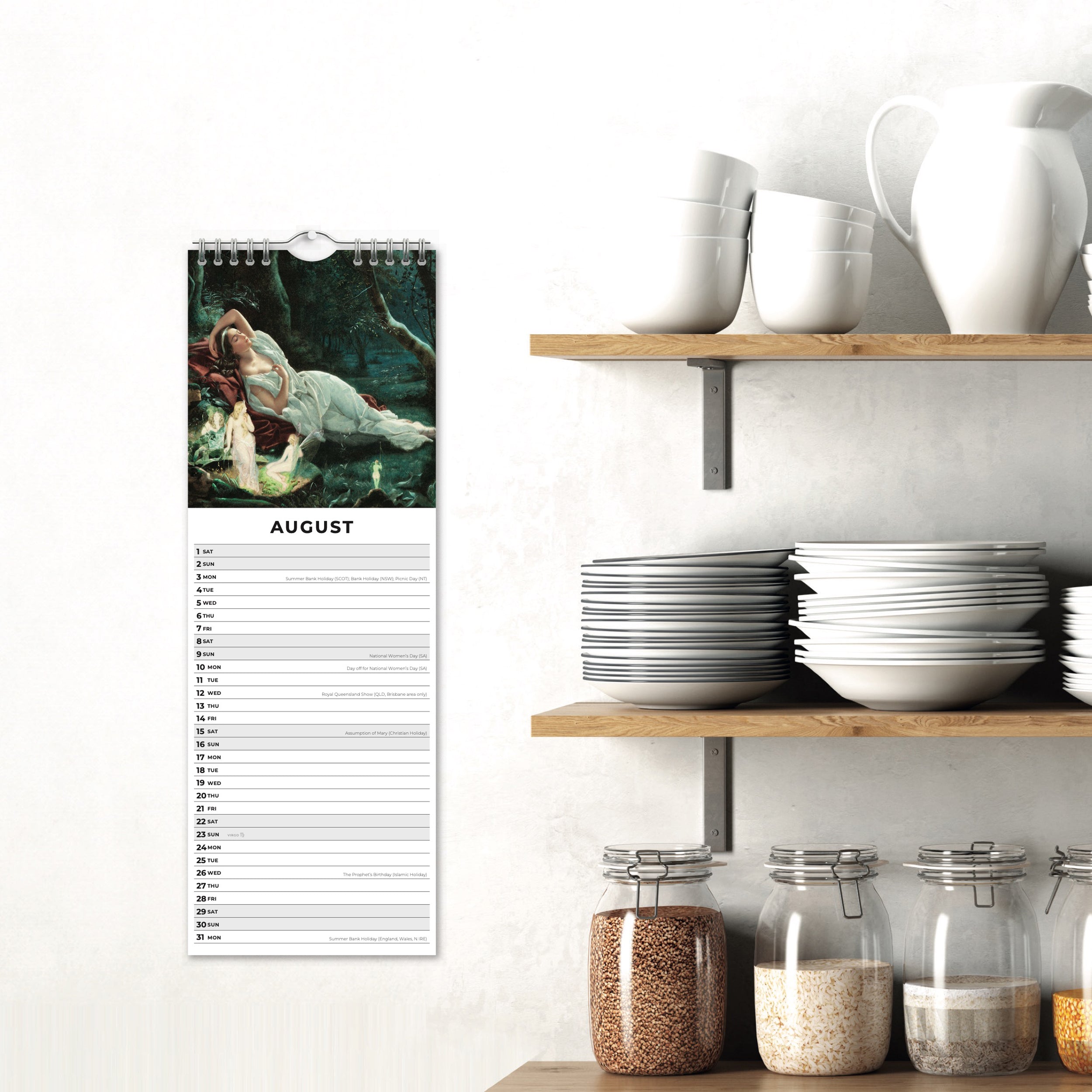 2026 Fairies - Slim Wall Calendar