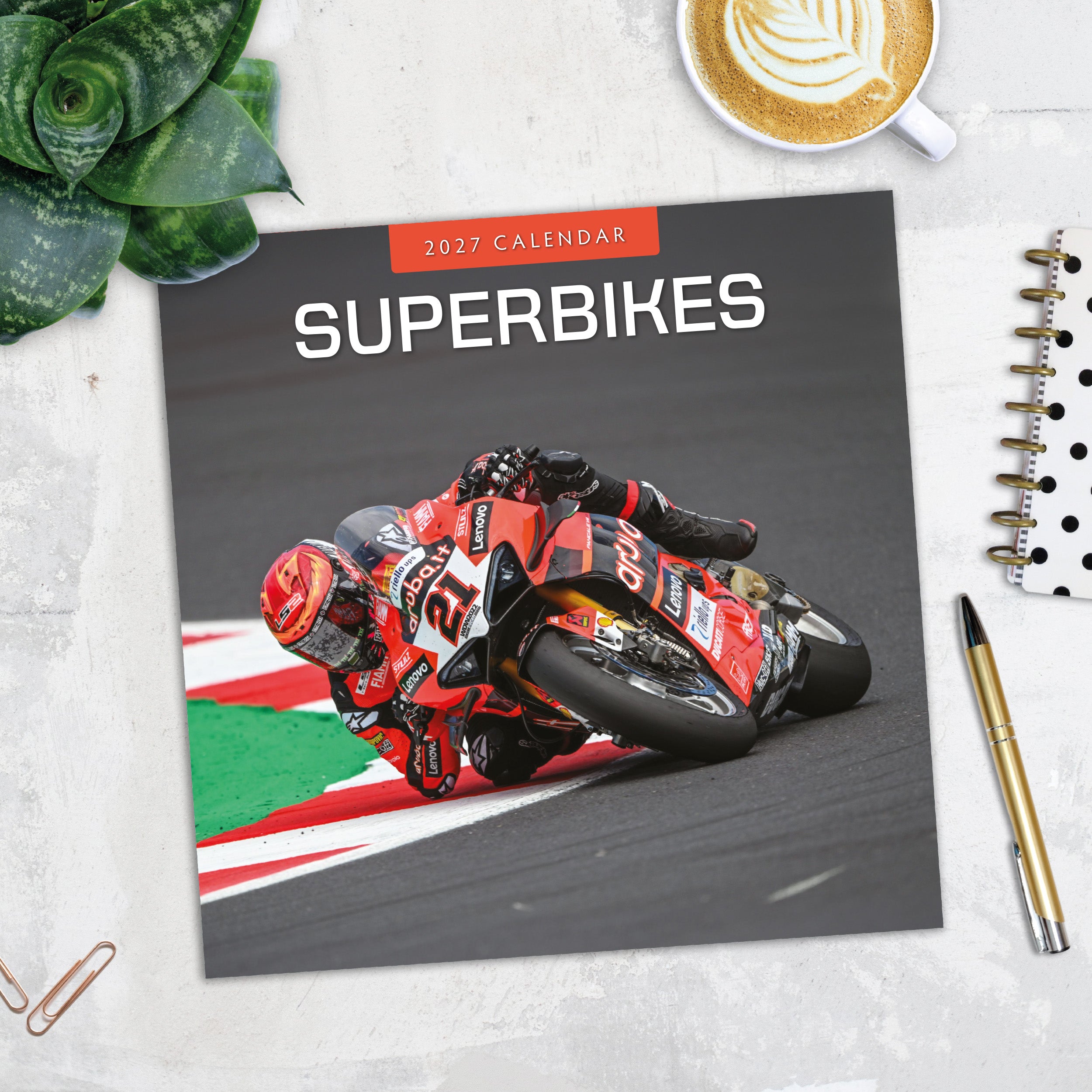 2027 Superbikes - Square Wall Calendar