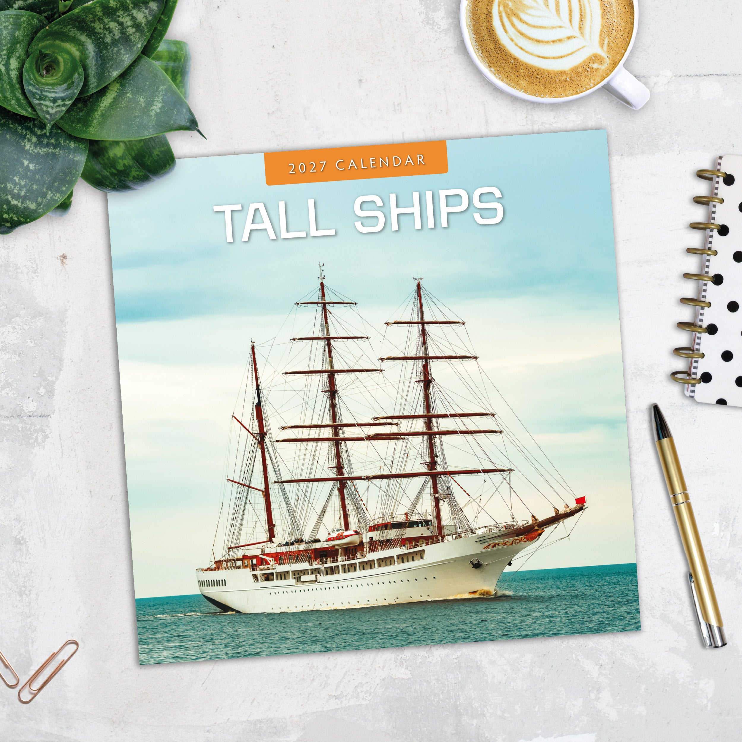 2027 Tall Ships - Square Wall Calendar